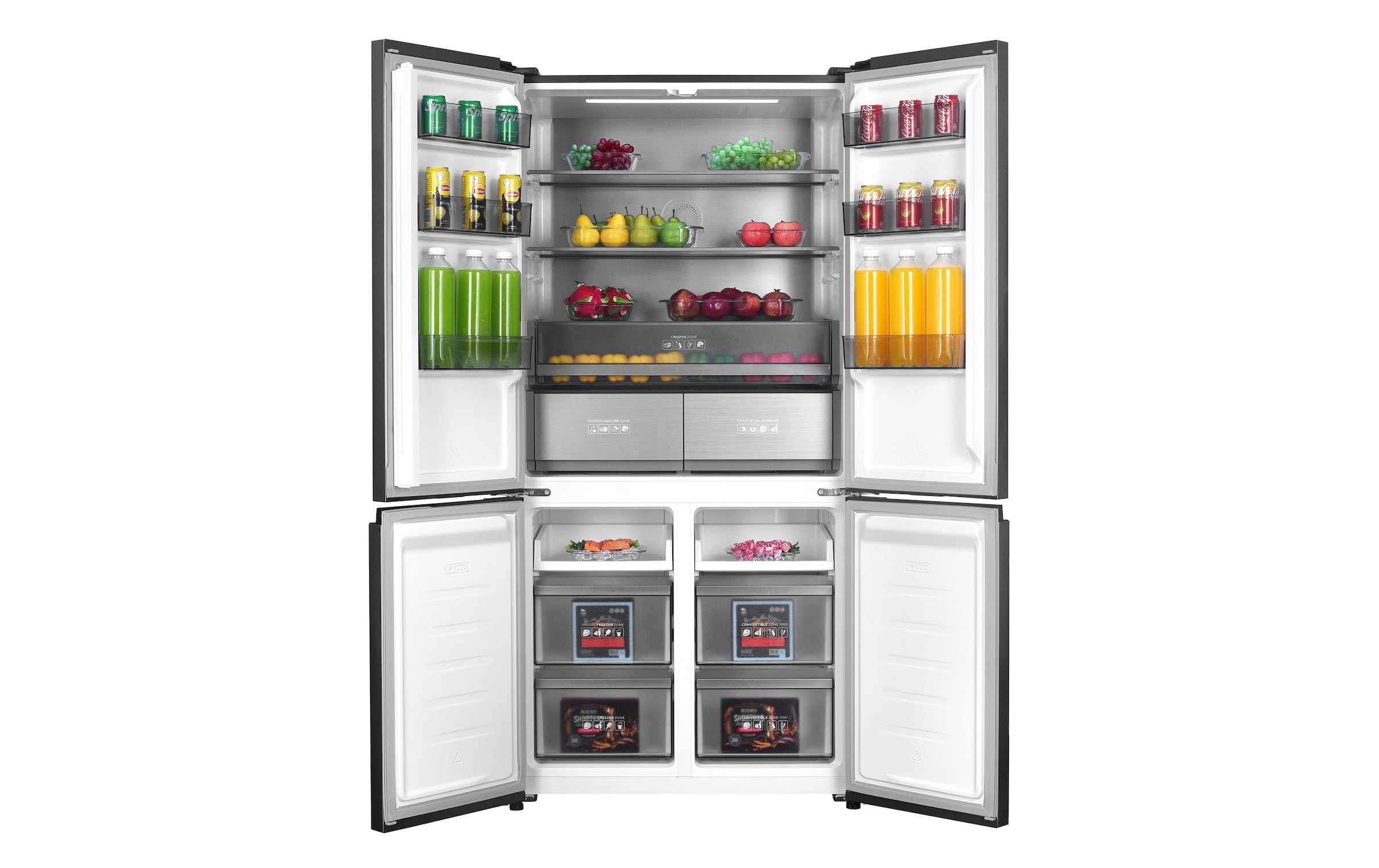 Trisa Combiné réfrigérateur/congélateur »Trisa Foodcenter Slot-in« 190,2 cm hoch 90,5 cm breit