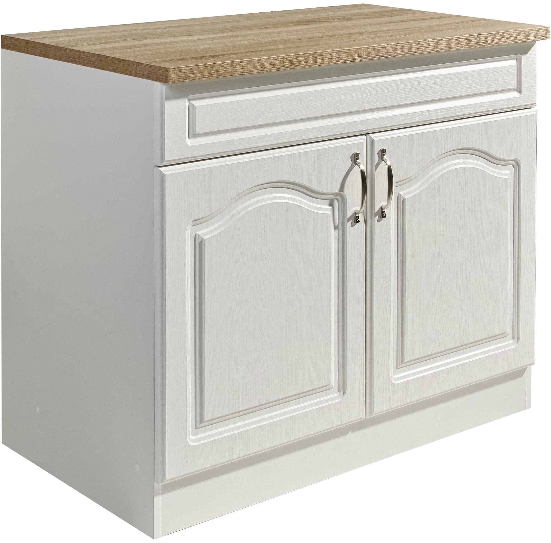 wiho Küchen Meuble évier »Linz« 100 cm breit, in Landhaus-Optik