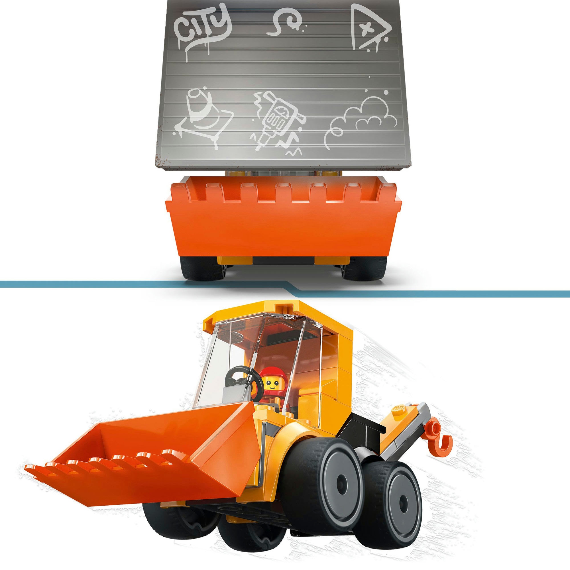 LEGO® Pions de construction »Coole Flitzer – Radlader (60483), LEGO City« Made in Europe