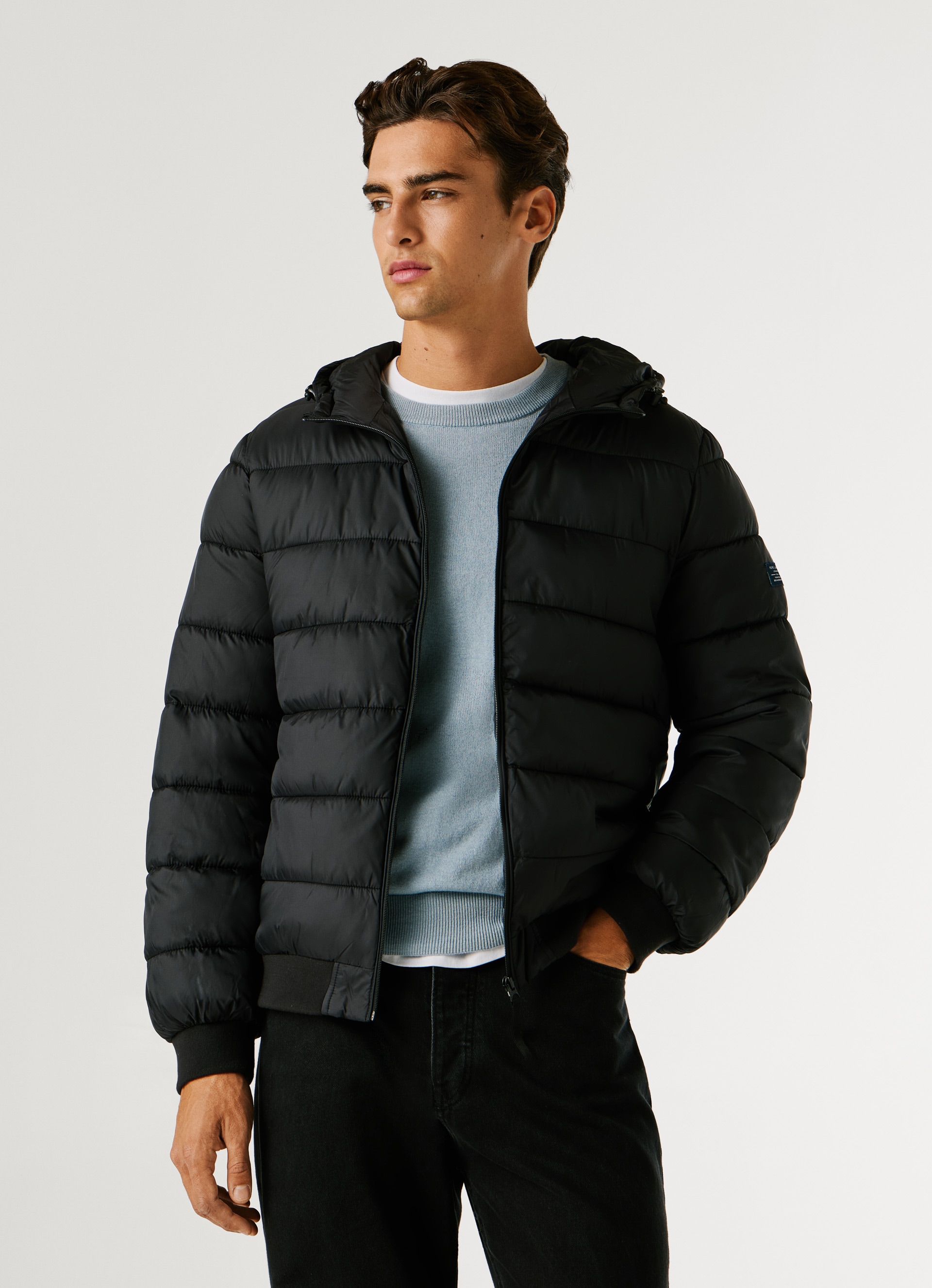 Pepe Jeans Veste matelassée »PUFFER HOOD« mit Kapuze Regular Fit mit Kapuze