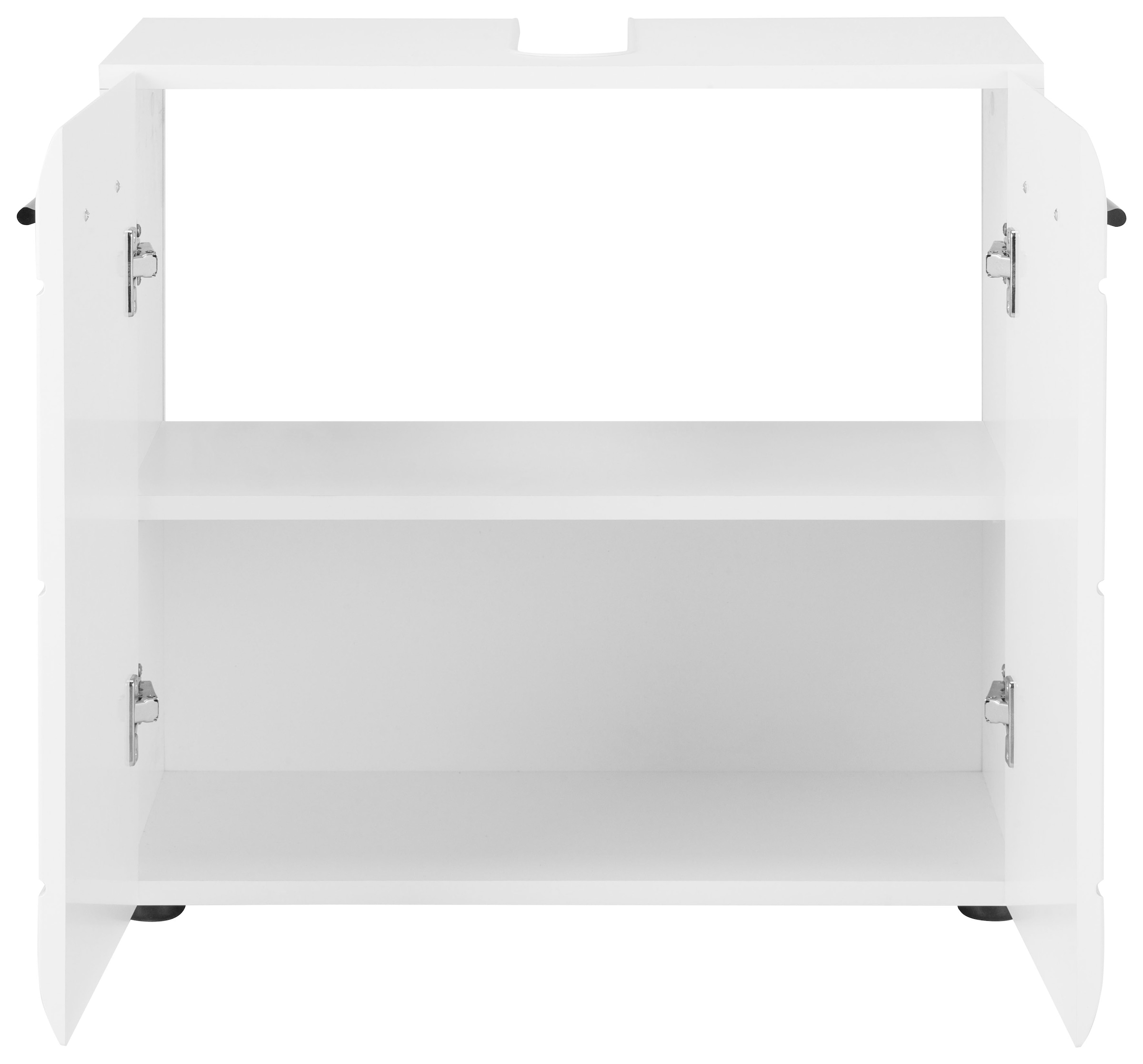 welltime Armoire sous lavabo »Sovana« meuble-lavabo avec compartiment réglable - dimensions (L/P/H) 60/31/56 cm