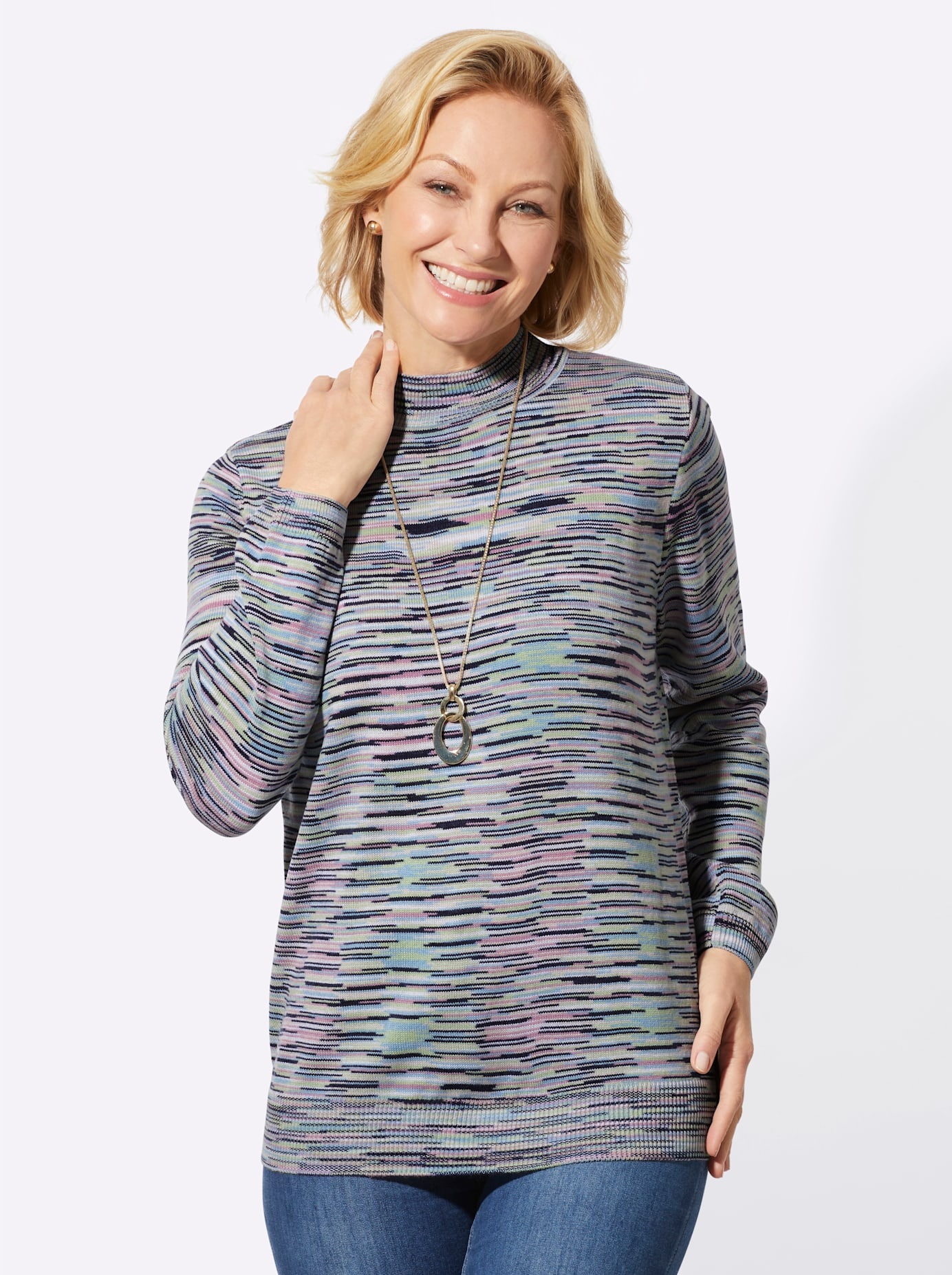 Classic Basics Pull à col montant »Stehkragen-Pullover«