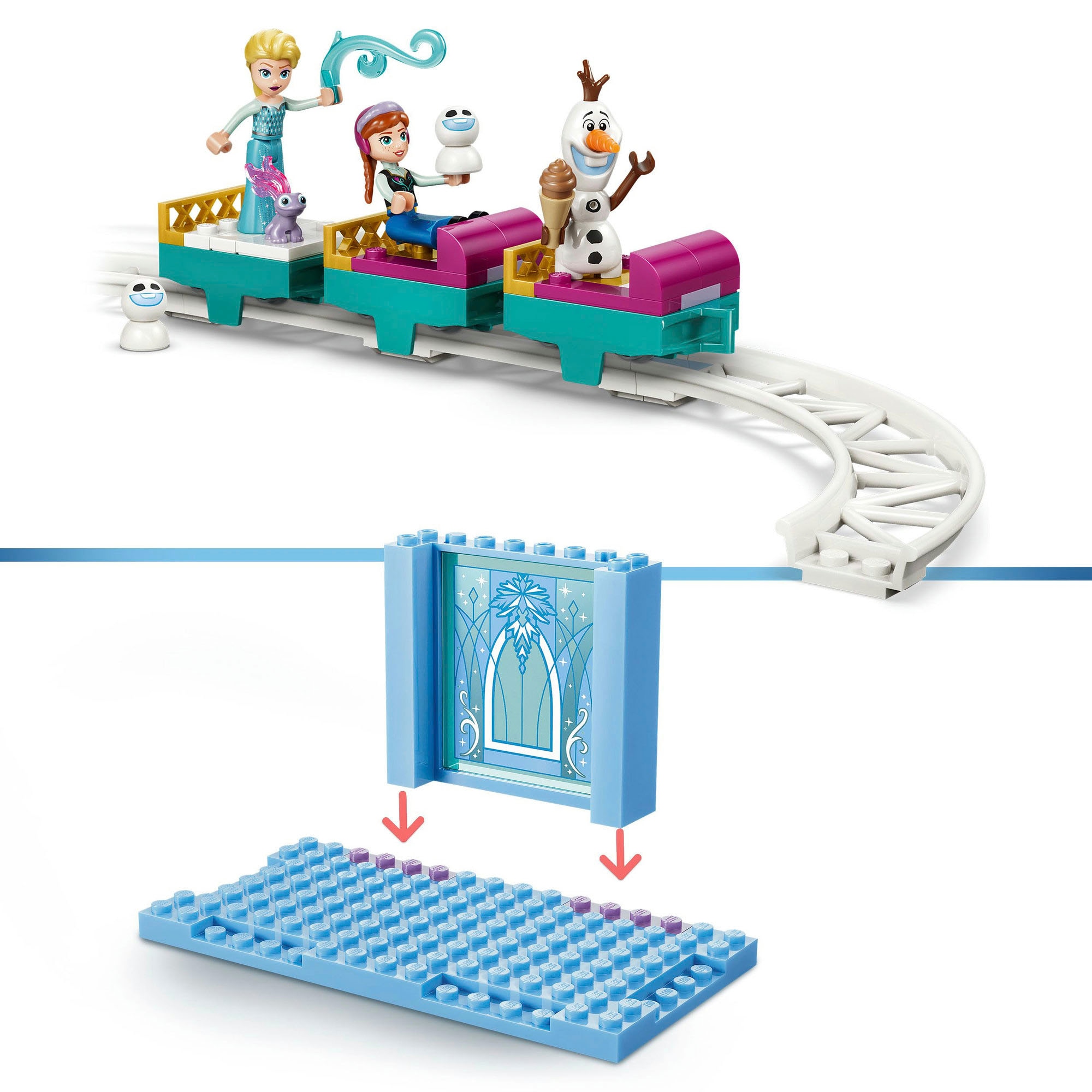 LEGO® Pions de construction »Elsas Schlittenfahrt um den Eispalast (43281), LEGO Disney Princess« Made in Europe