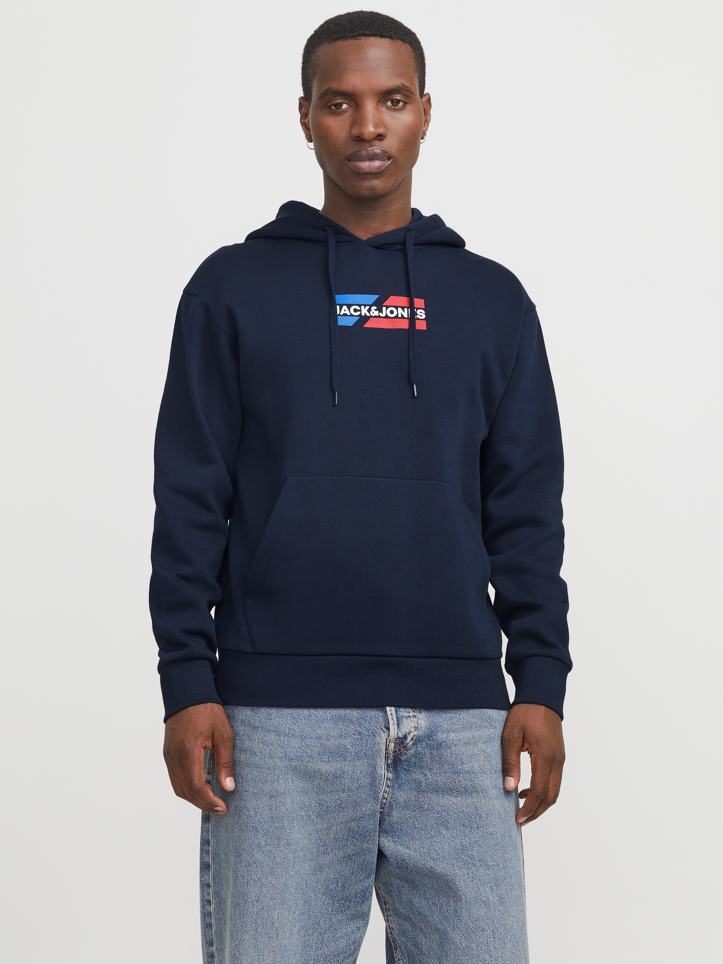 Jack & Jones Sweat à capuche »JJECORP GRAPHIC SWEAT HOOD NOOS«, mit Logo Print

