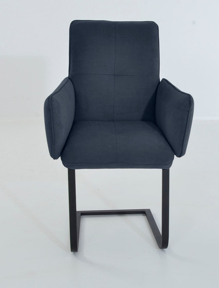 K+W Komfort & Wohnen Chaise cantilever »6502« () fauteuil à bascule avec accoudoirs, patins en acier plat noir