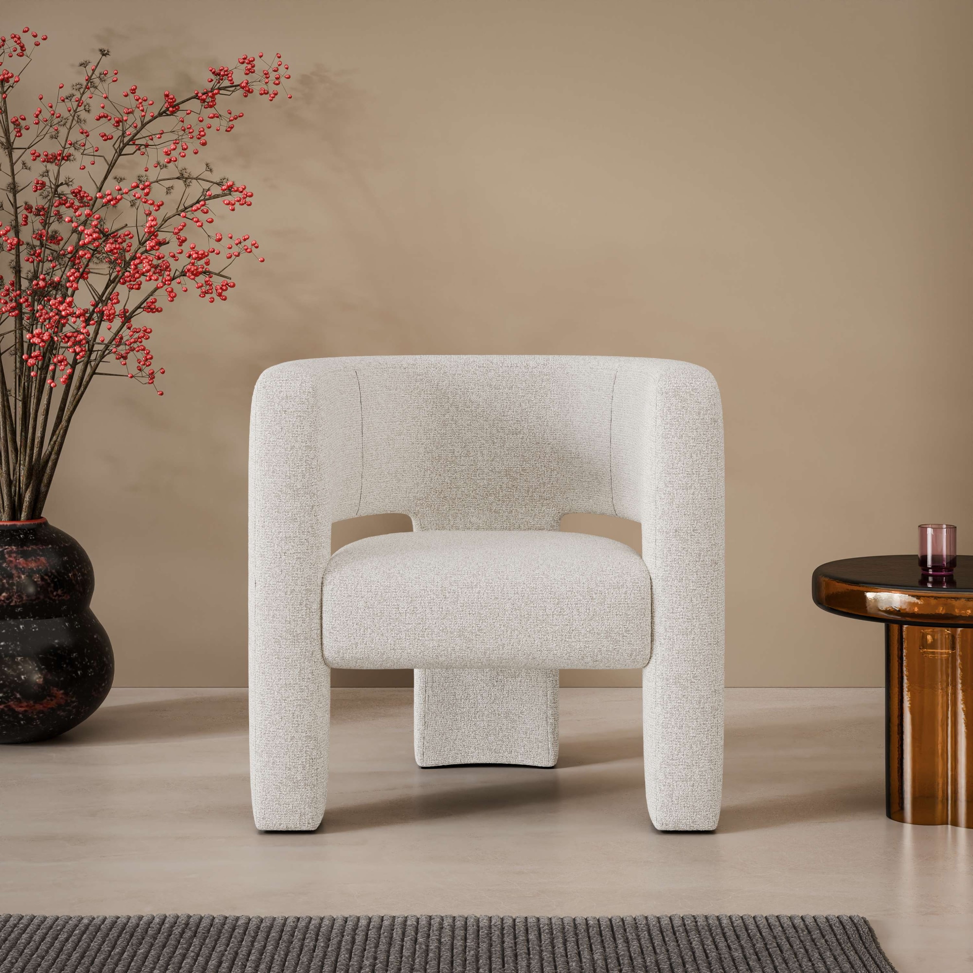 LeGer Home by Lena Gercke Fauteuil »Ohrensessel SELMIA Moderner Lounge-Sessel Einzelsitz, B/T/H 73/62/76cm« Fauteuil relax, disponible en tissus et couleurs tendance