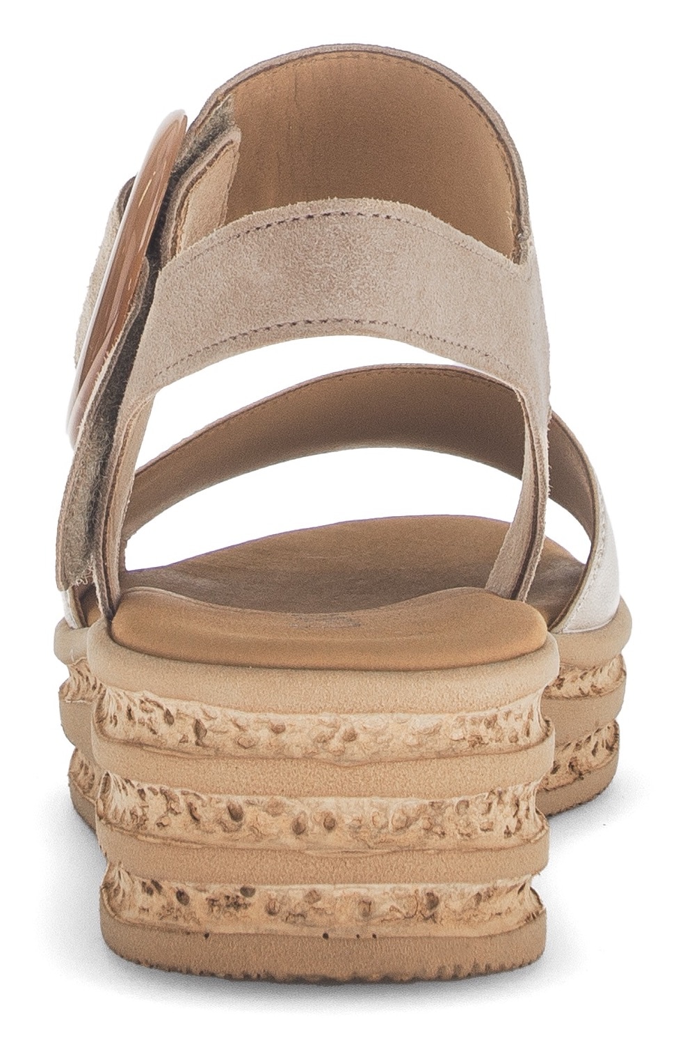 Gabor Sandales compensées  , Sommerschuh, Riemchensandale, Klettverschluss unter der Zierschnalle