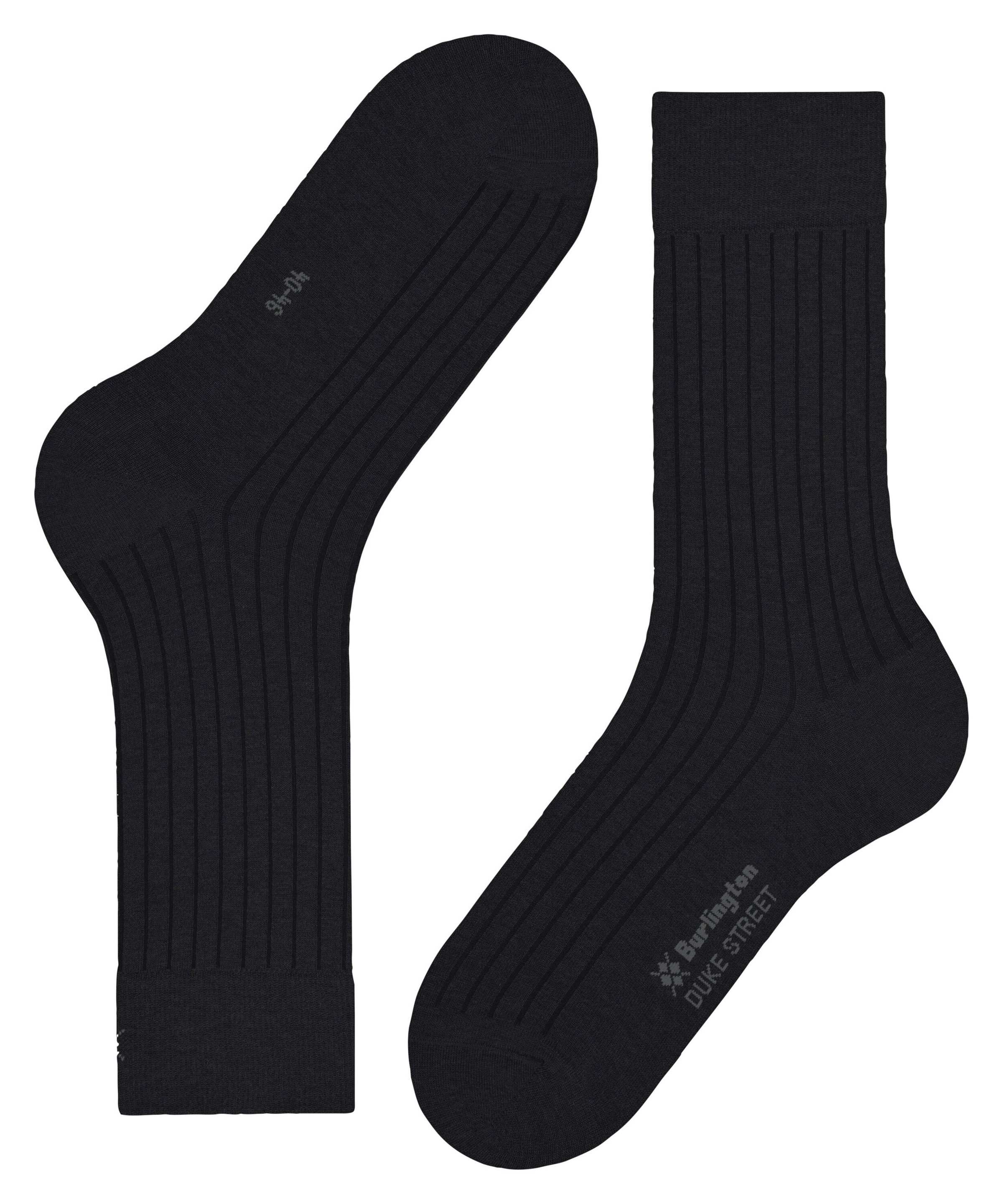 Burlington Chaussettes »Duke Street« Taille unique 40-46, structure côtelée, mélange coton