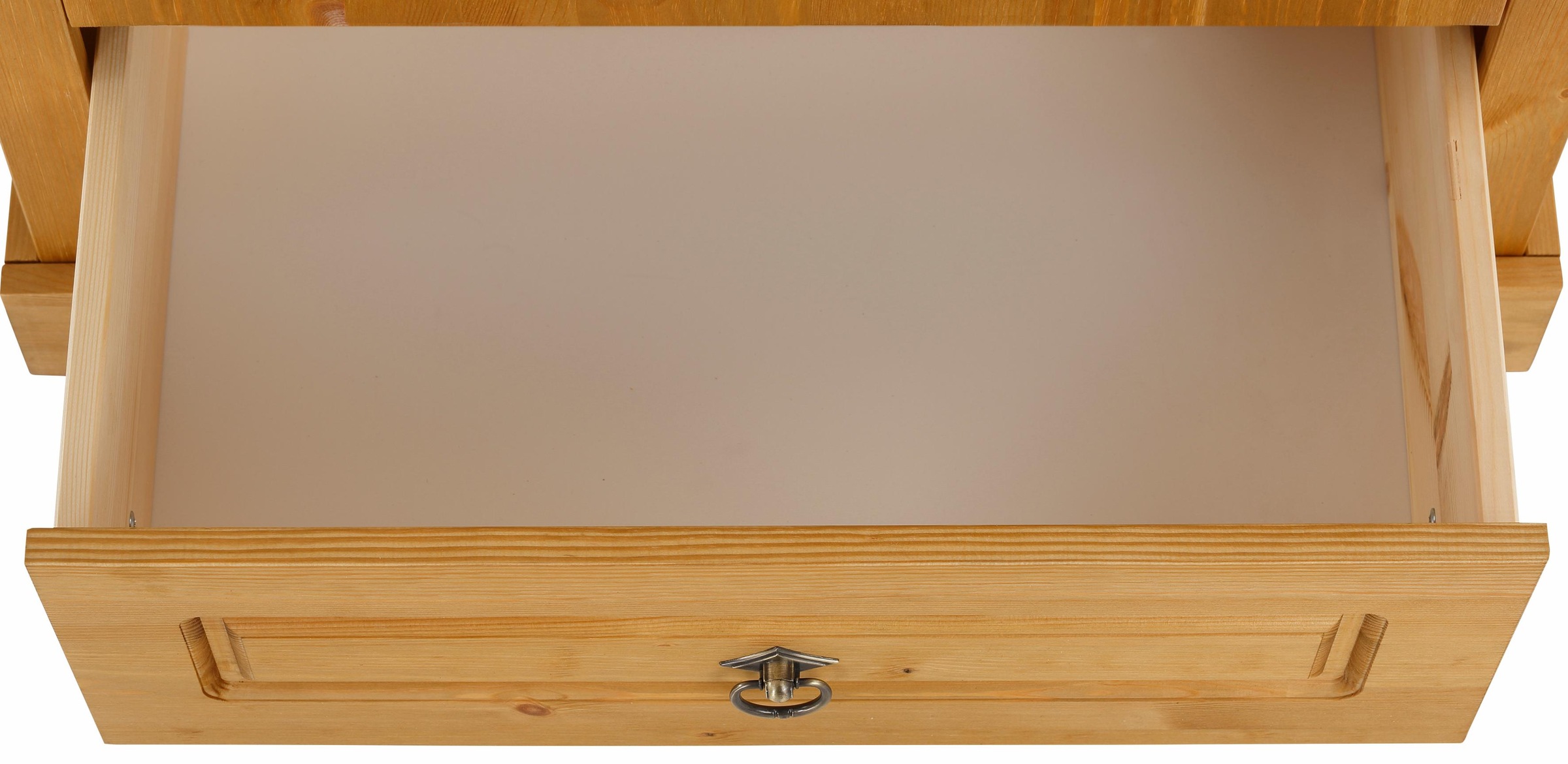 GOODproduct Nachtkonsole »Graz« aus massiver Kiefer, mit aufwendigen Details, Breite: 55 cm