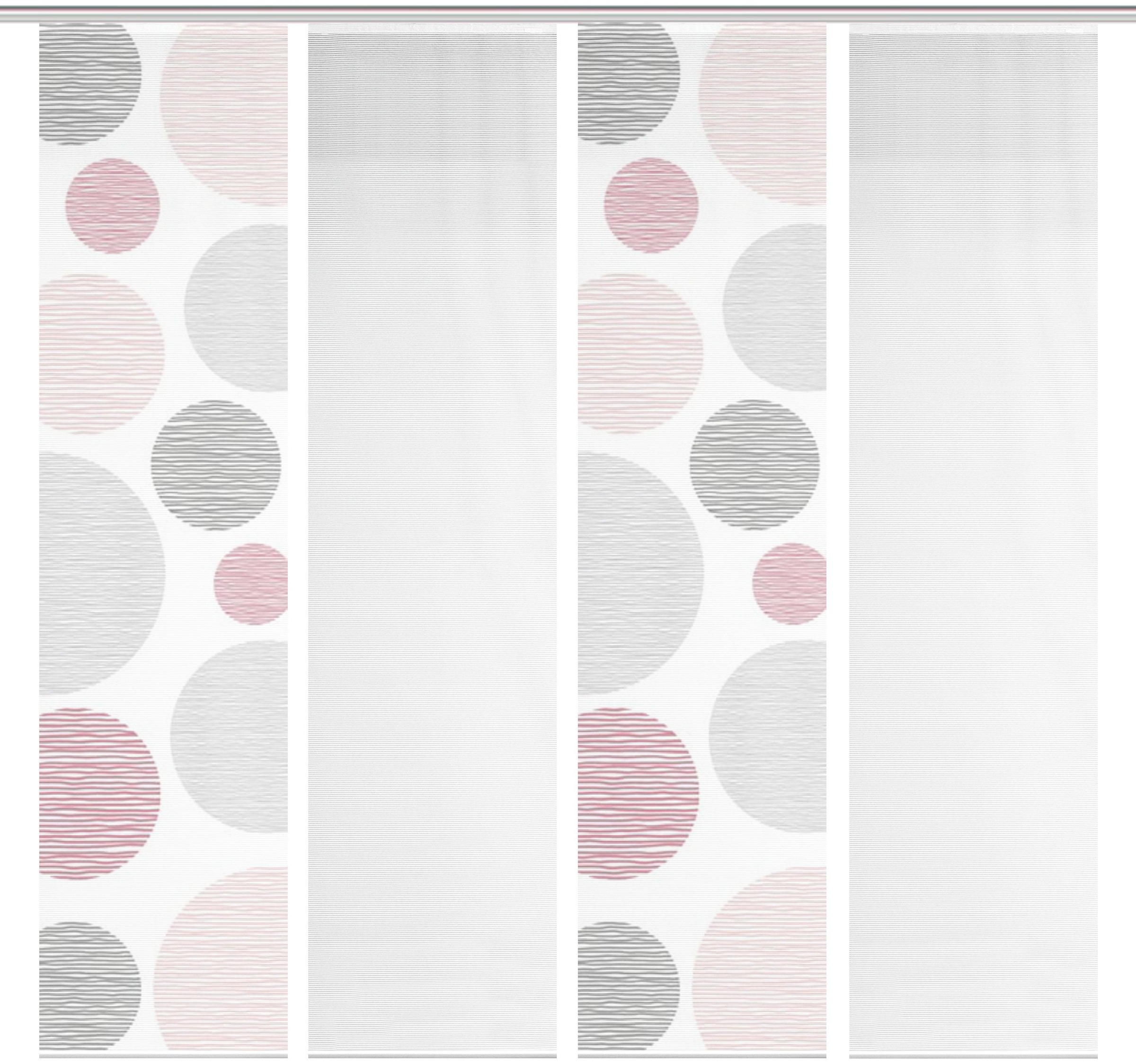 Vision S Schiebegardine »4ER SET BORDEN« Paneelwagen 4 Stk. tlg. HxB: 260x60, Schiebevorhang 4er Set Digitaldruck