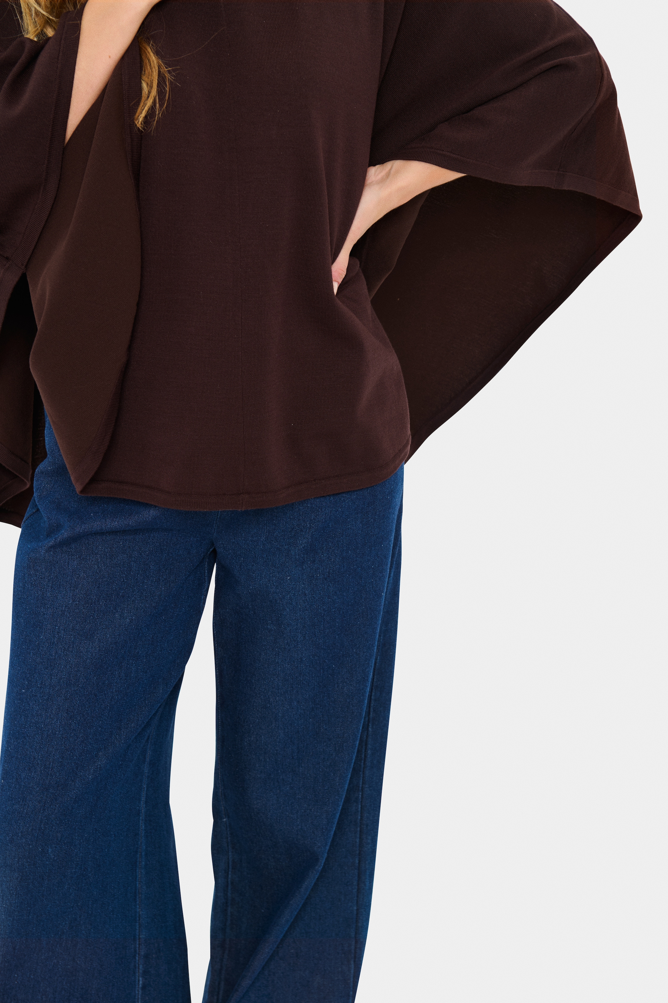 Saint Tropez Poncho en tricot »BilliSZ Poncho« Loose fit, Viskosemischung