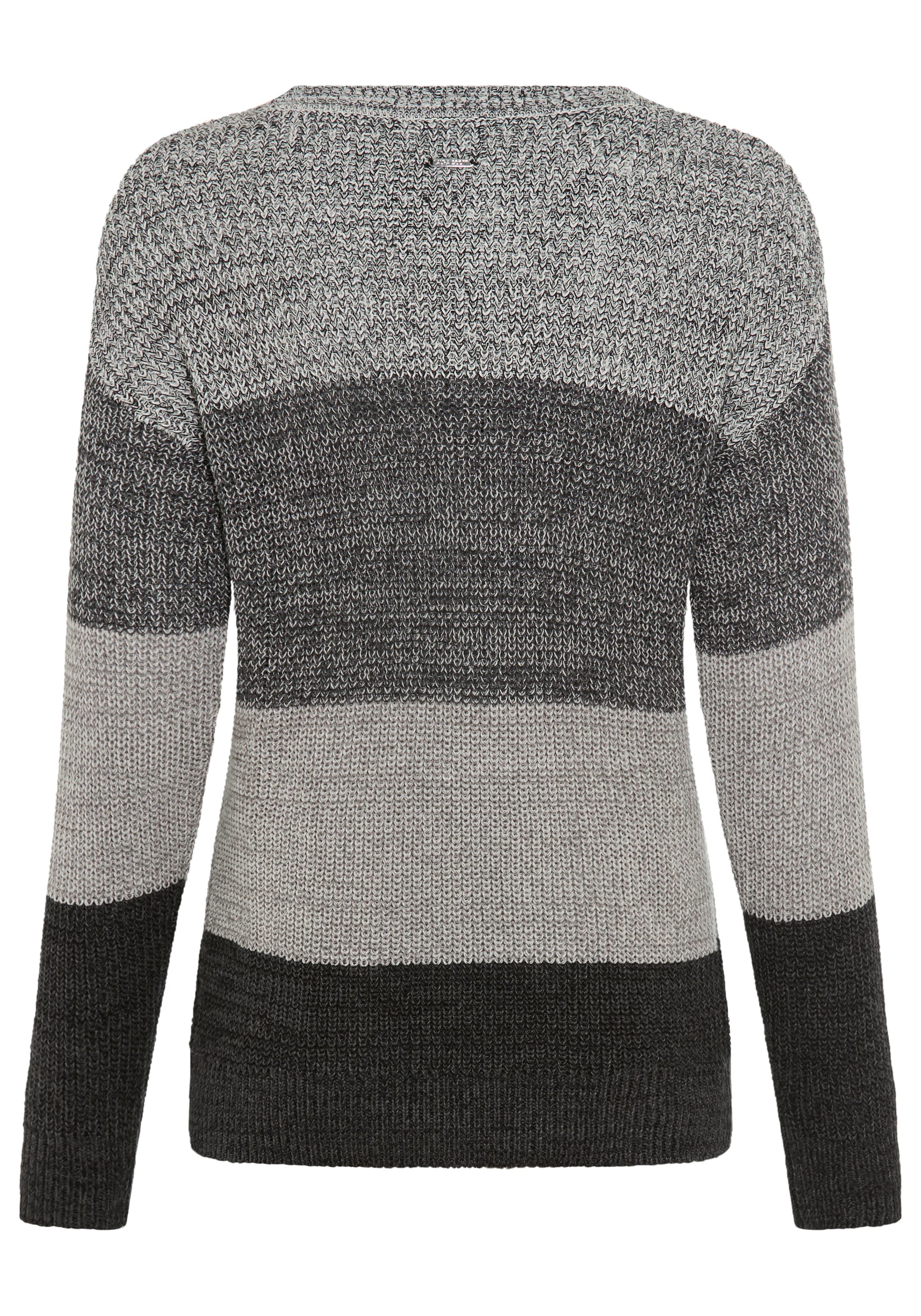 Laura Scott Pull à rayures Übergangspullover aus Baumwolle mit Melangeoptik - NEUE KOLLEKTION