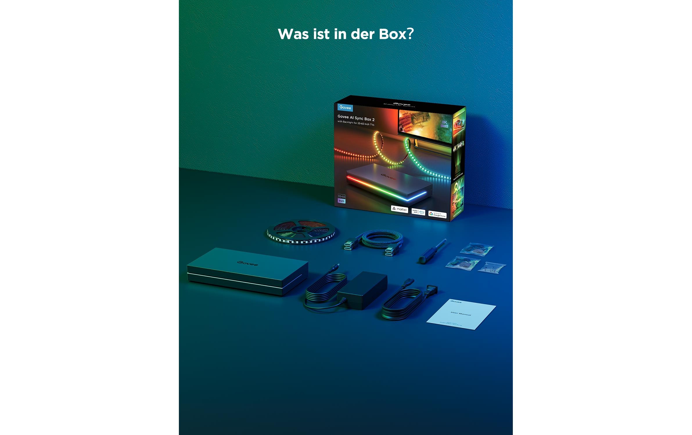 Govee Lampe LED intelligente »HDMI AI Sync Box Kit 75-85« 1 cuis