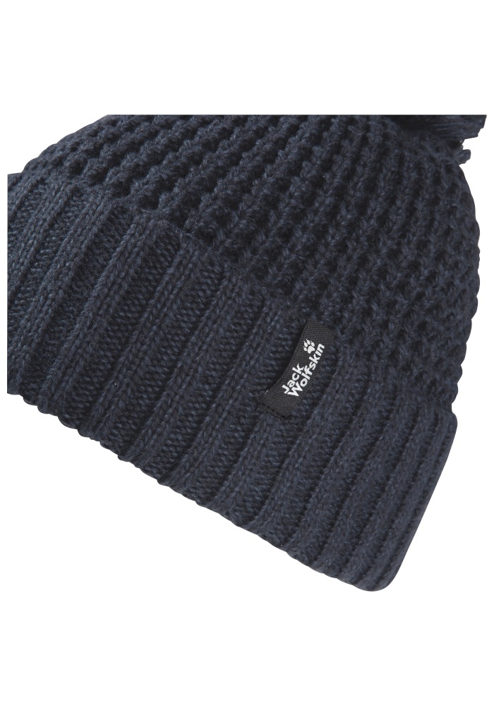 Jack Wolfskin Bonnet »MEDLEY KNIT BEANIE W« Bonnet à pompon, chaud, avec doublure polaire