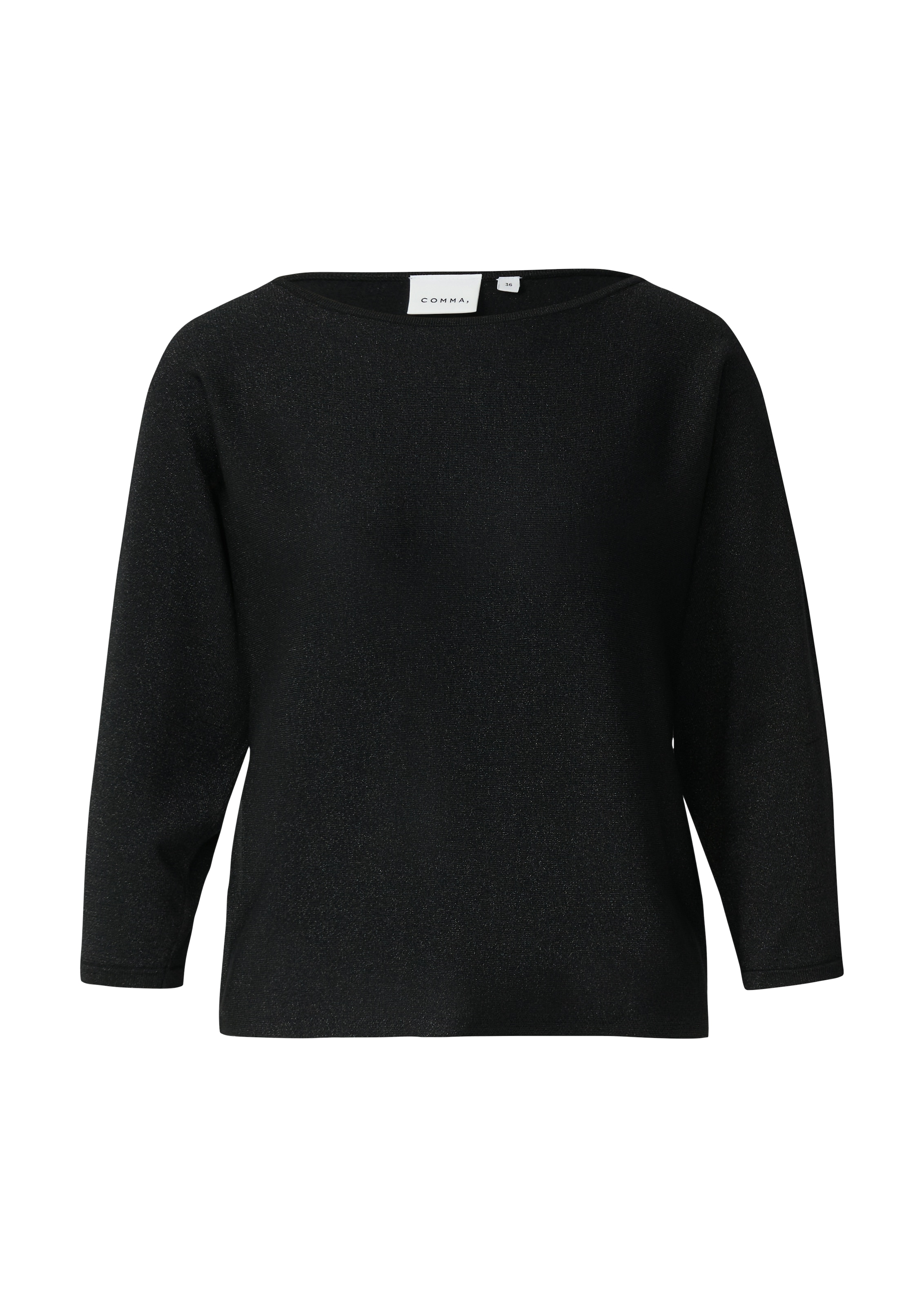 Comma Pull à manches 3/4 mit Glitzerdetails