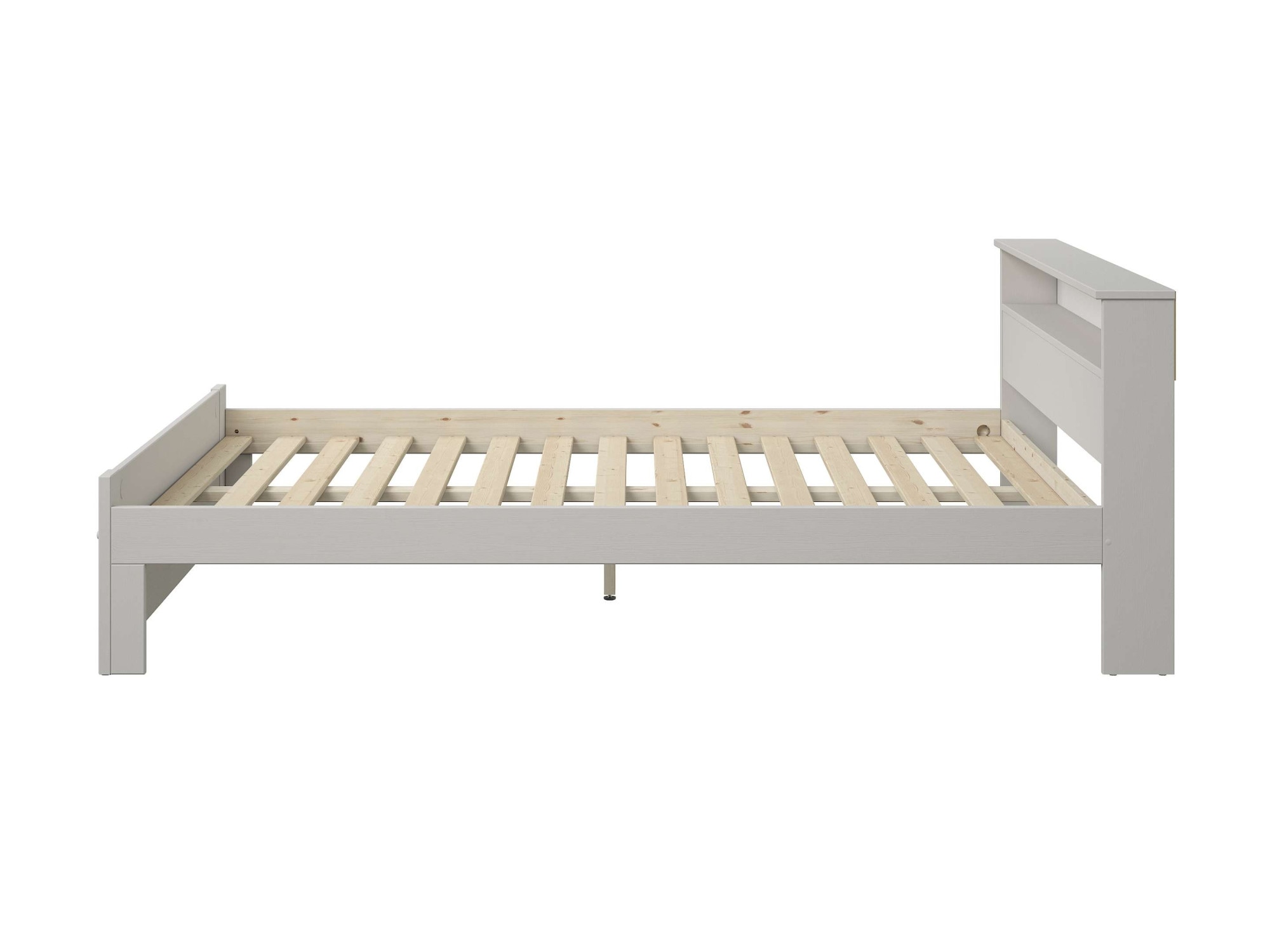 GOODproduct Massivholzbett »FLAVION,  Jugendbett, Stauraum, FSC® zertifizierte Kiefer« Breite: 90, 140, 180,  Qualitätsprodukt, Regal, Kassettenoptik, Schublade optional