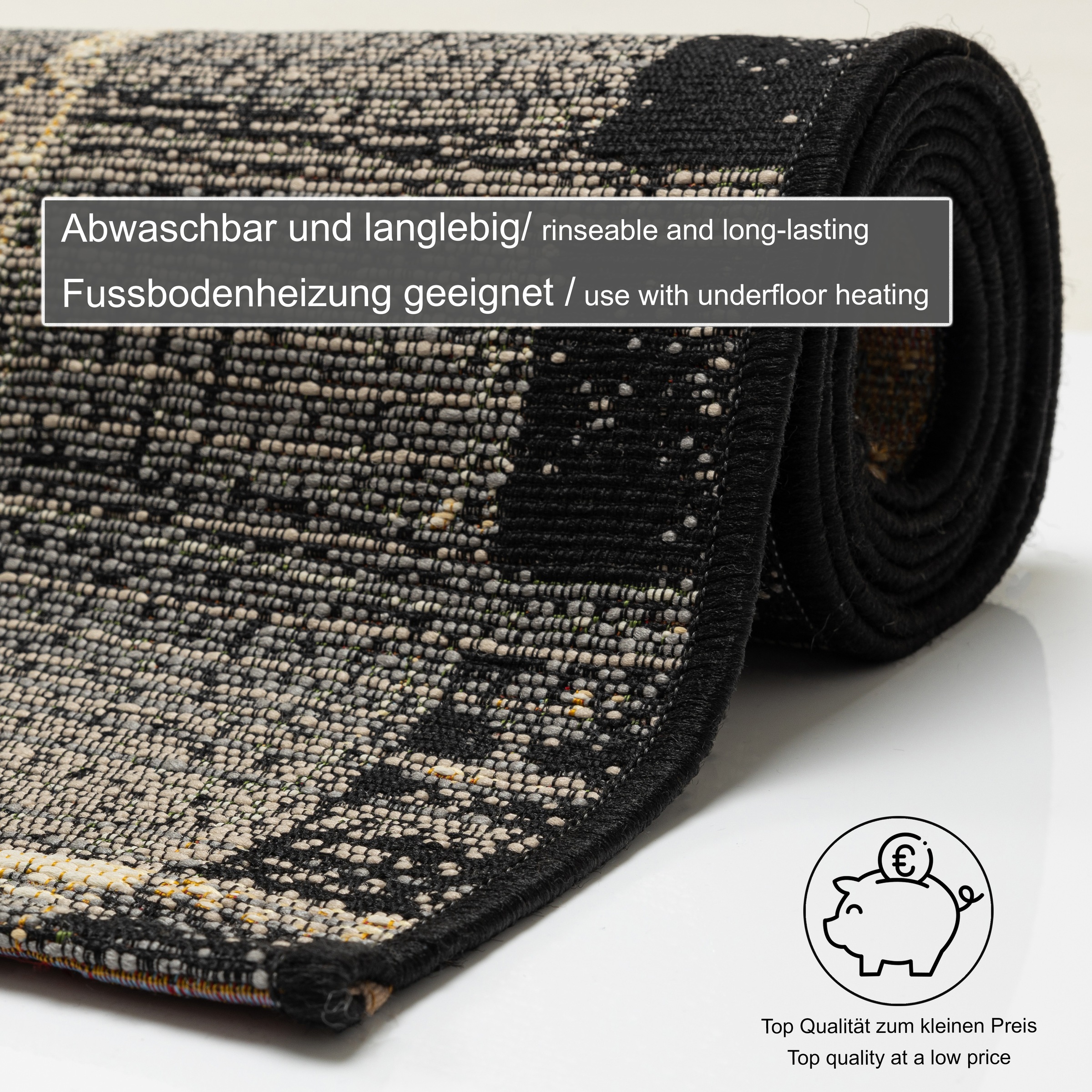 Gino Falcone Teppich »Outdoor-Africa 38« rechteckig 5 mm Höhe Flachgewebe, Ethno Style, In- und Outdoor geeignet