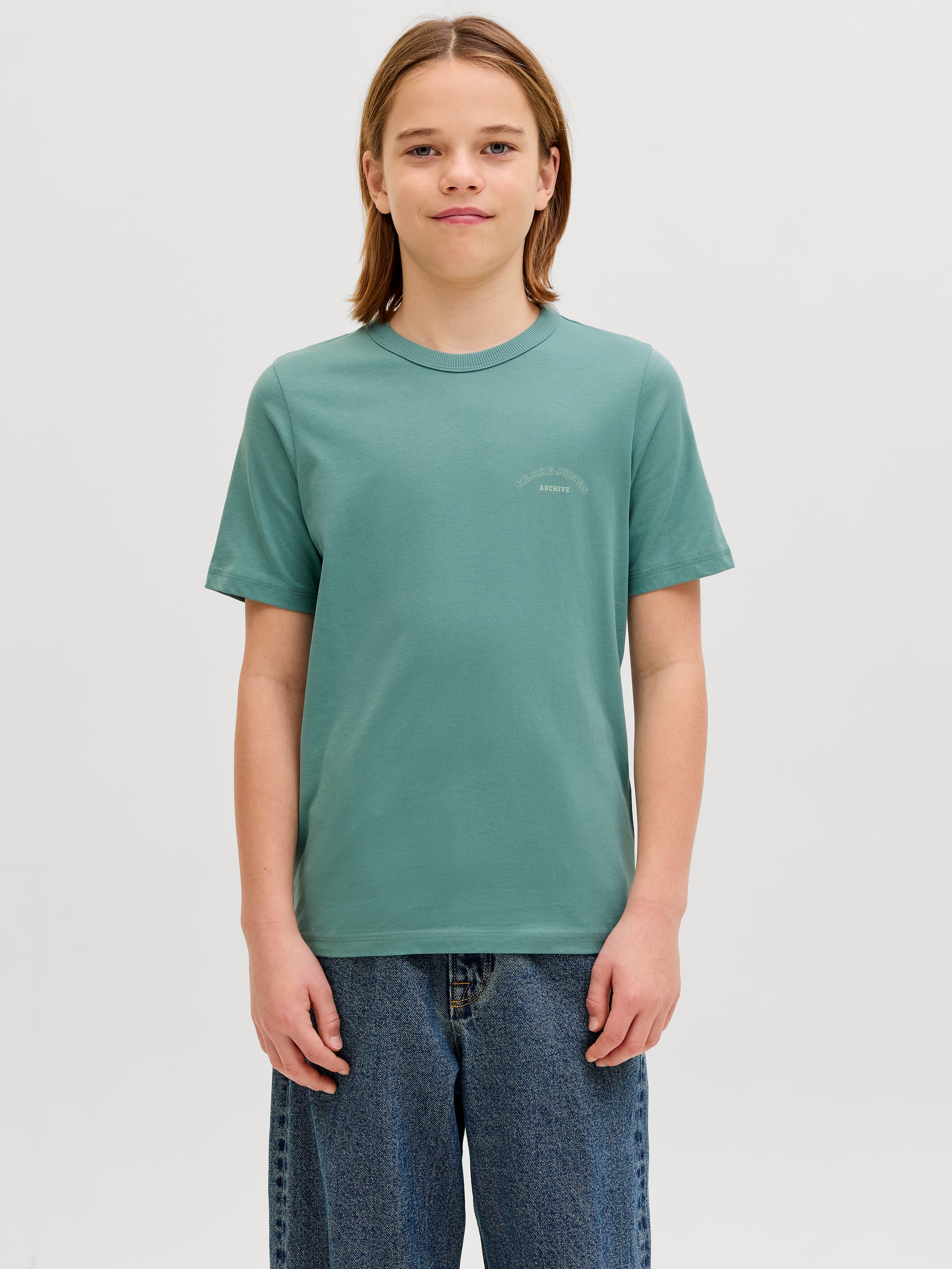 Jack & Jones Junior T-Shirt »JJCOLLEGE LOGO TEE SS CREW NECK JNR« mit Logoprint