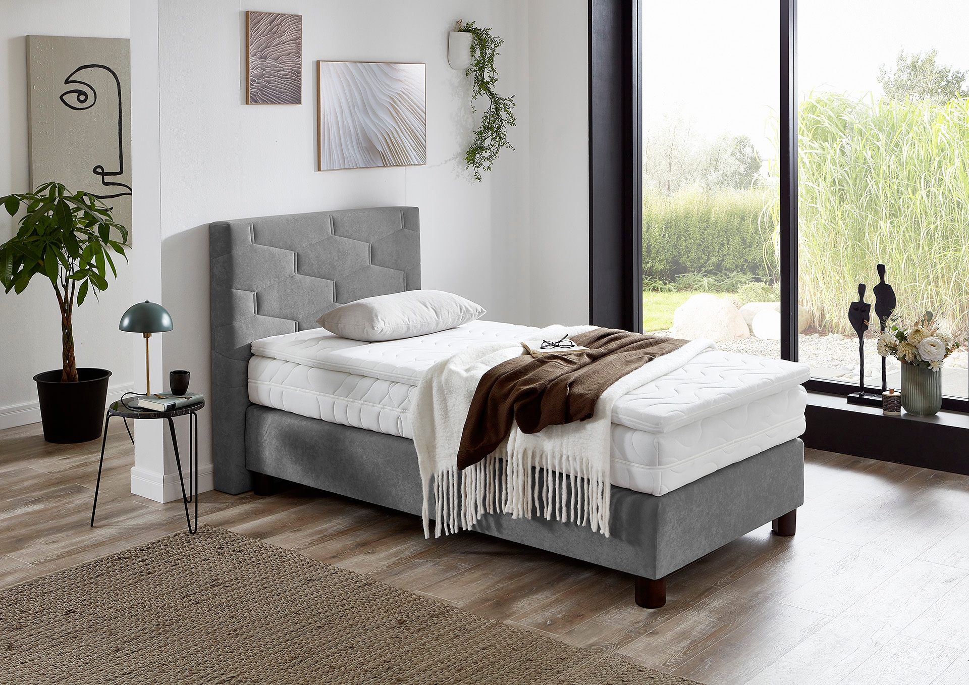 Westfalia Schlafkomfort Lit boxspring au choix avec surmatelas