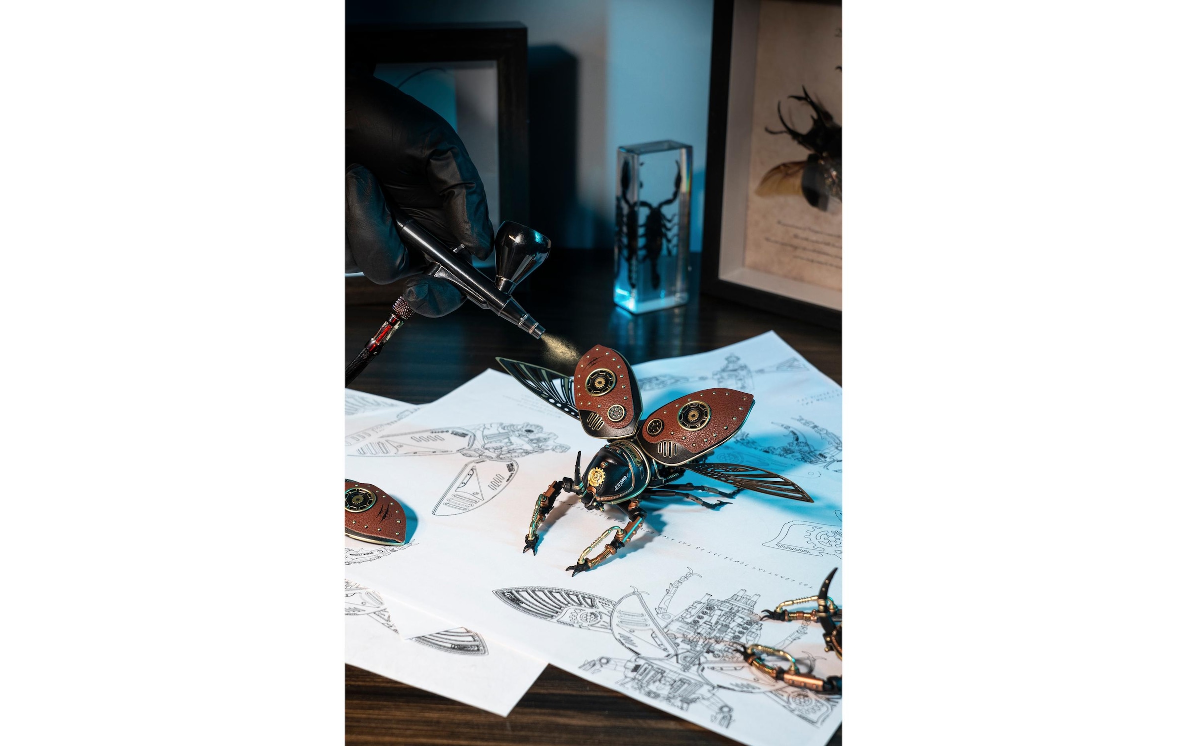   Modellbausatz »RoboTime ROKR Mechanischer Rhinozeros Käfer« 1:8