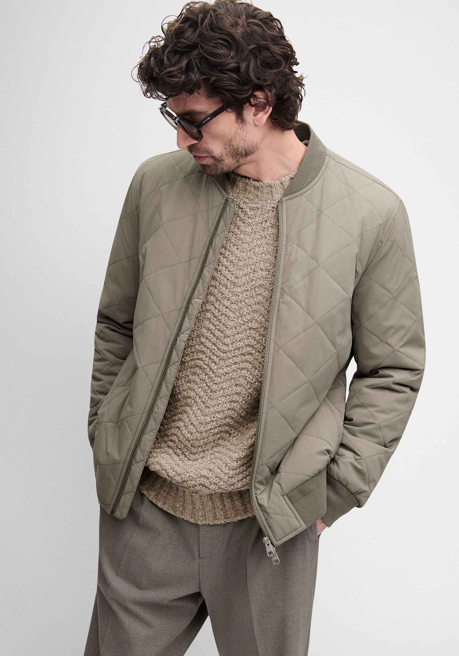 Cinque Blouson »CIRAPID_S« Regular Fit, 2-Wege-Zipper, Rippstrickkrage und Bündchen