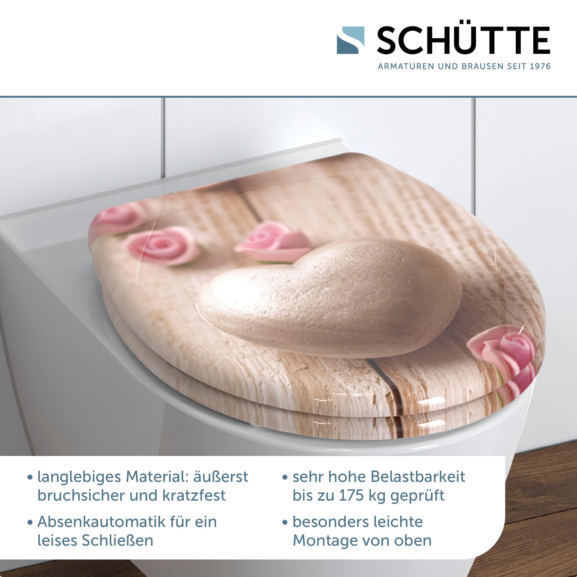 Schütte WC-Sitz »Romantik« Duroplast, mit Absenkautomatik und Schnellverschluss