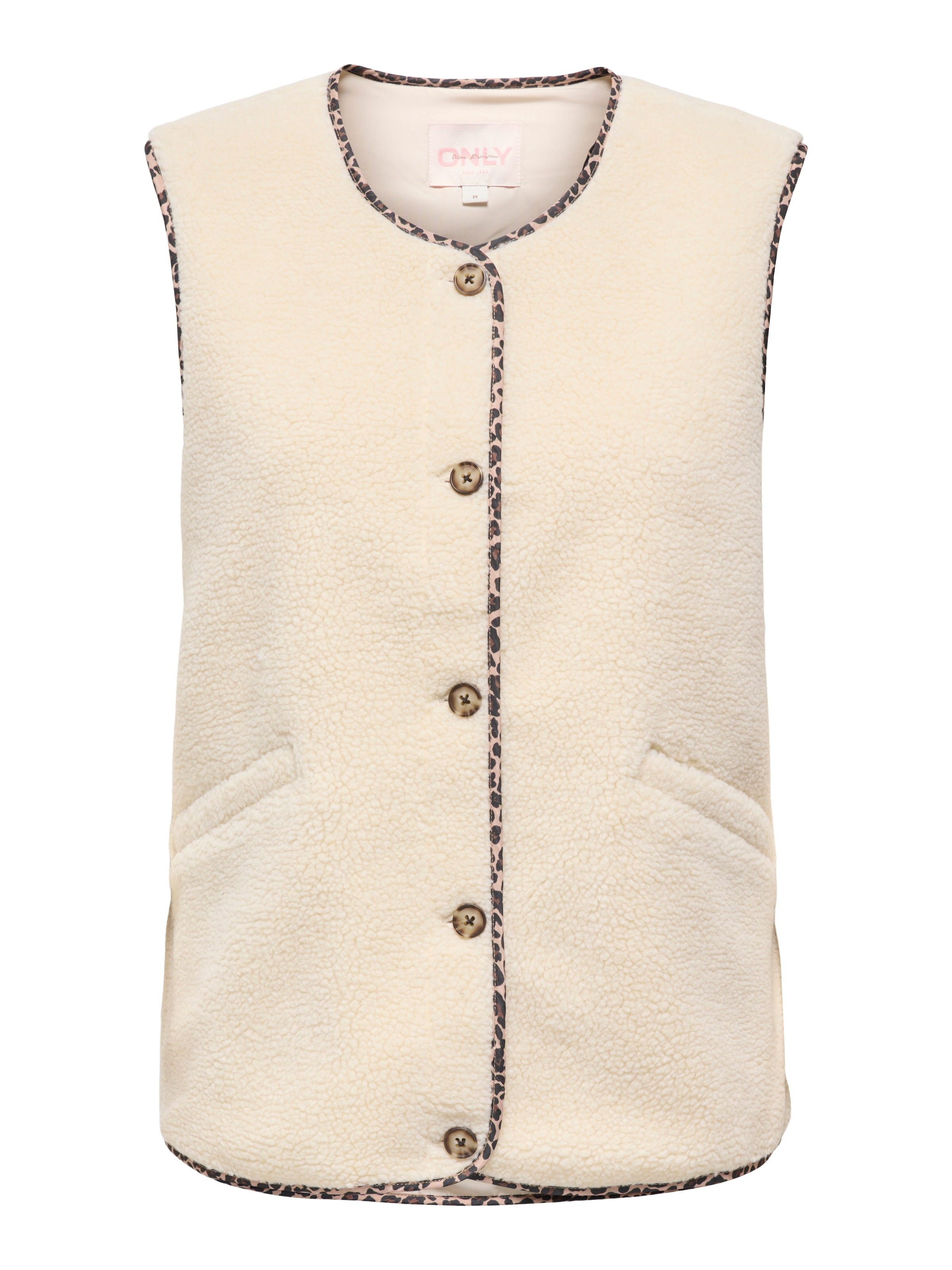 ONLY CARMAKOMA Plüschweste »CARBABY TEDDY VEST PNT« Kunstfaser