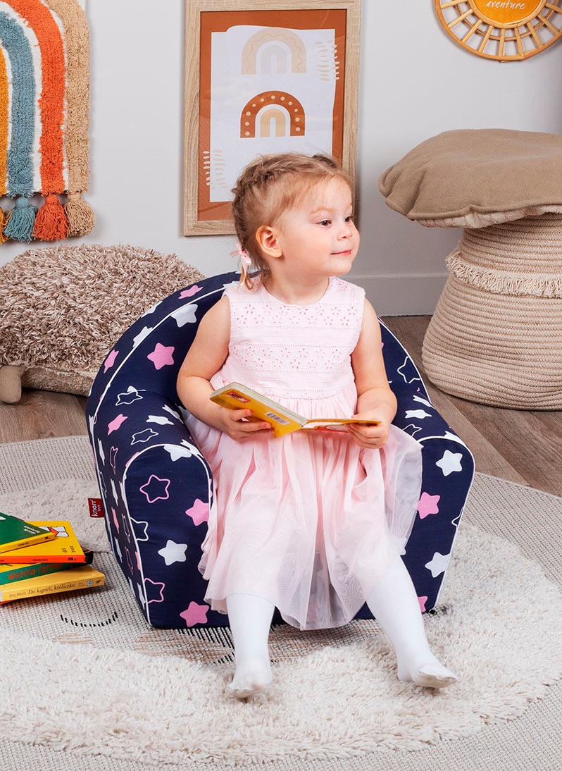 Knorrtoys® Sessel »Star blue pink« für Kinder; Made in Europe