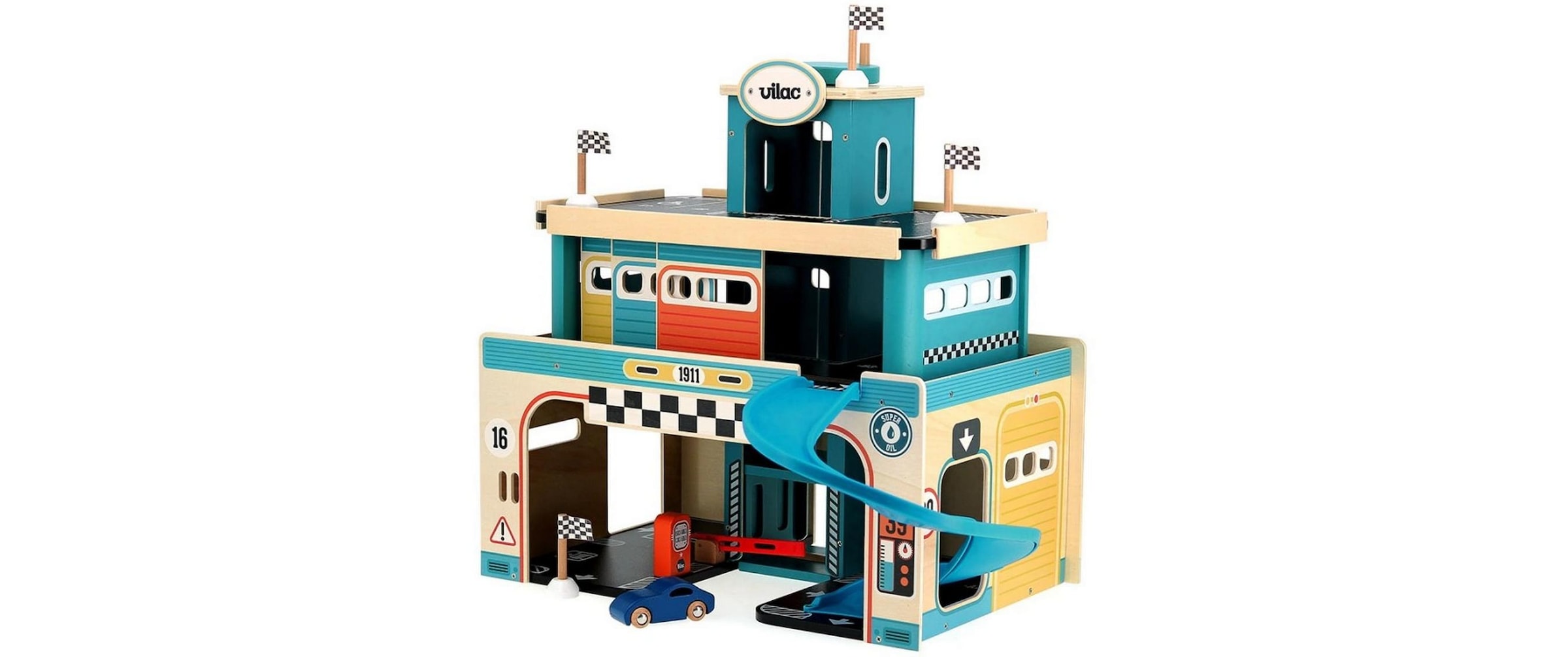 Vilac Garage de parc de jeu »Vintage 53 x 49 x 44 cm«