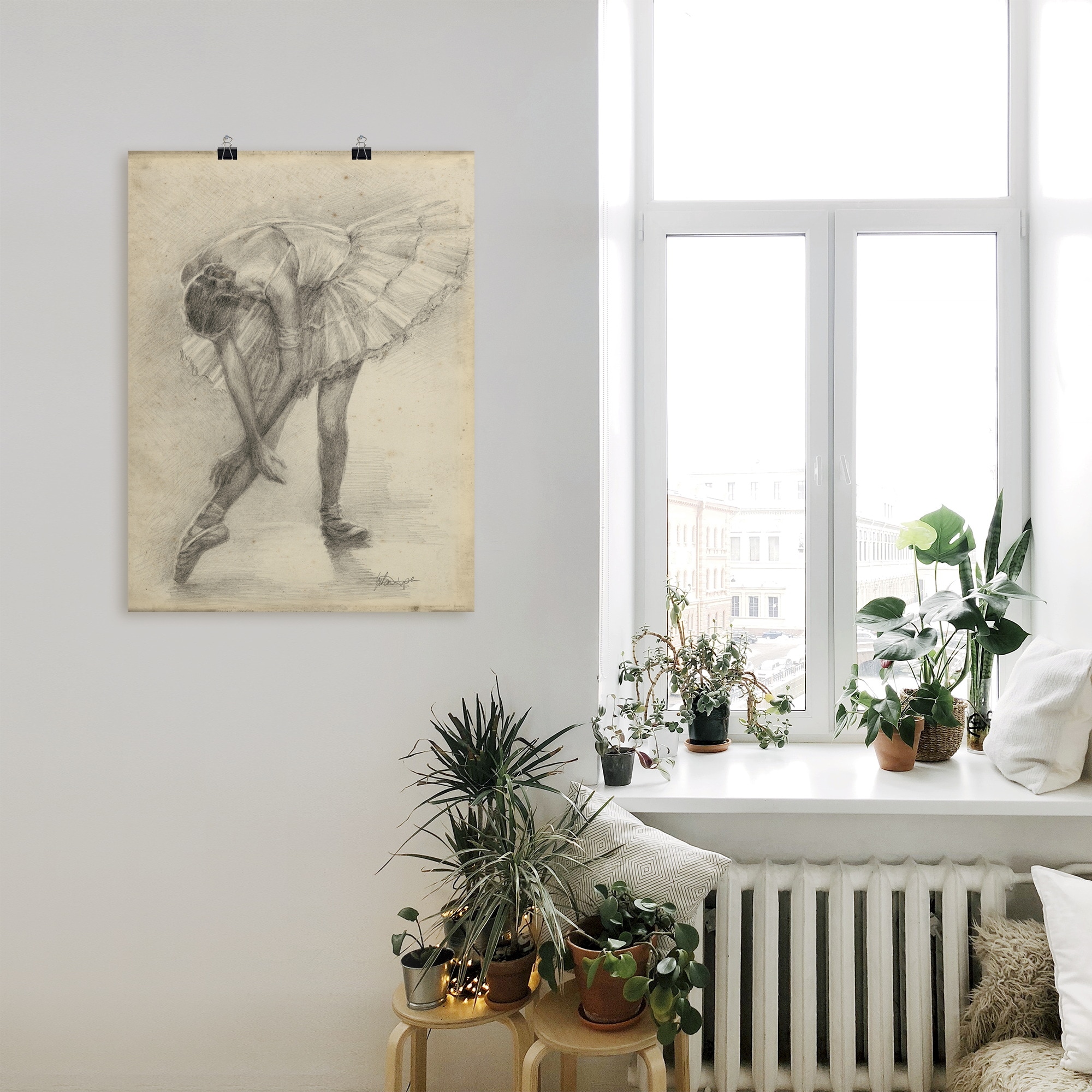 Artland Poster »Antike Ballerina Übung II« Sport 1 Stk. tlg. ohne Rahmen