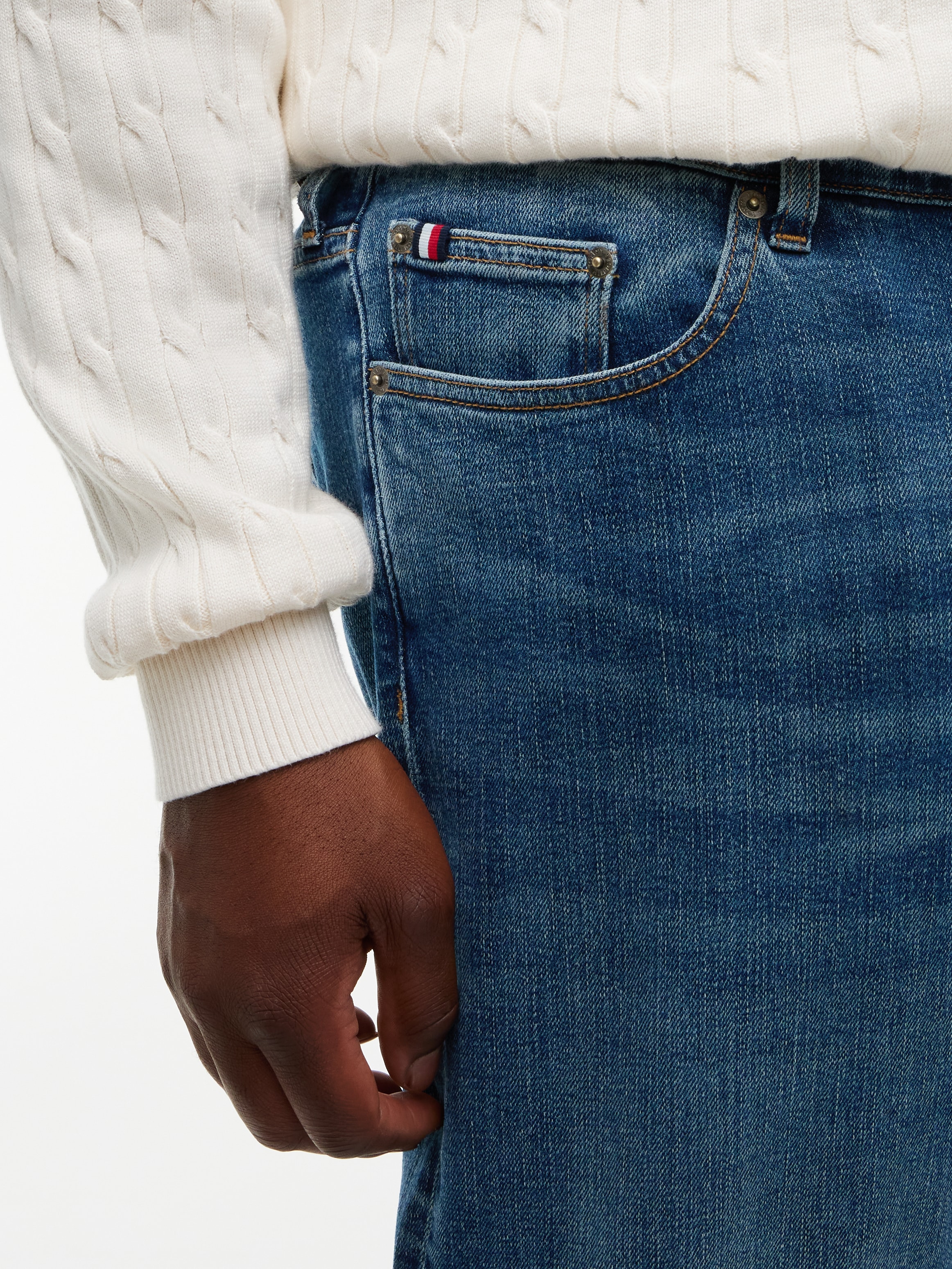 Tommy Hilfiger Big & Tall Regular-fit-Jeans »BT-MADISON« mit Fade-Effekten, regular fit, gerades Bein, Grosse Grössen
