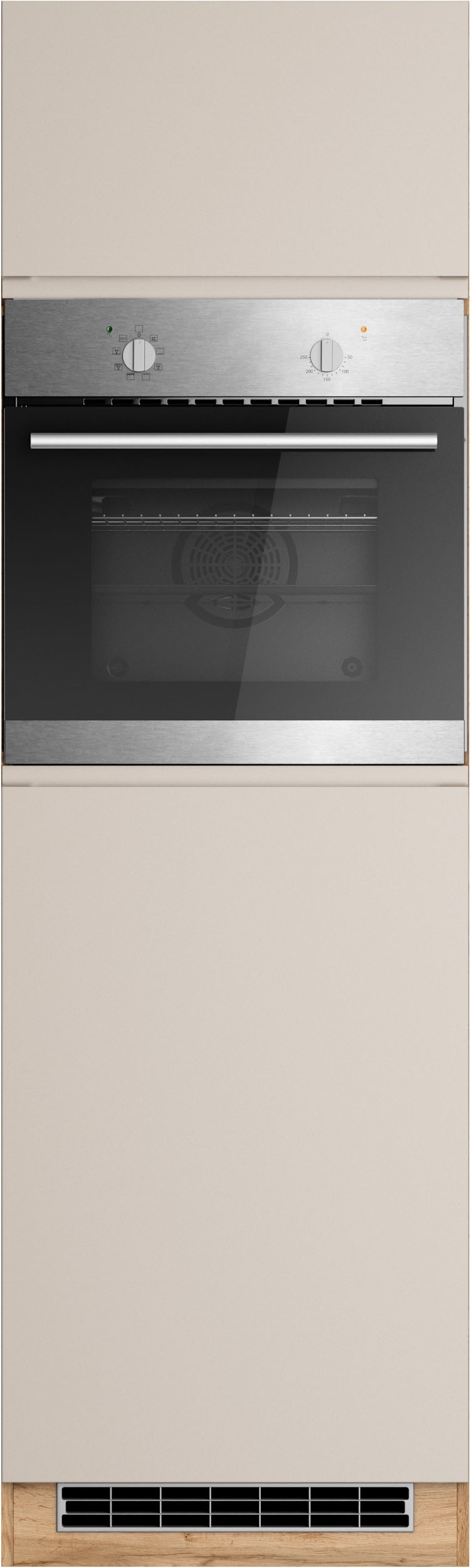 KOCHSTATION Four/réfrigérateur encastrable »KS-Virginia,neu in verbesserter Ausführung« Rangement, Softclose,  largeur 60 cm, hauteur 200 cm, niche pour four L/H/P: 56/59/55 cm