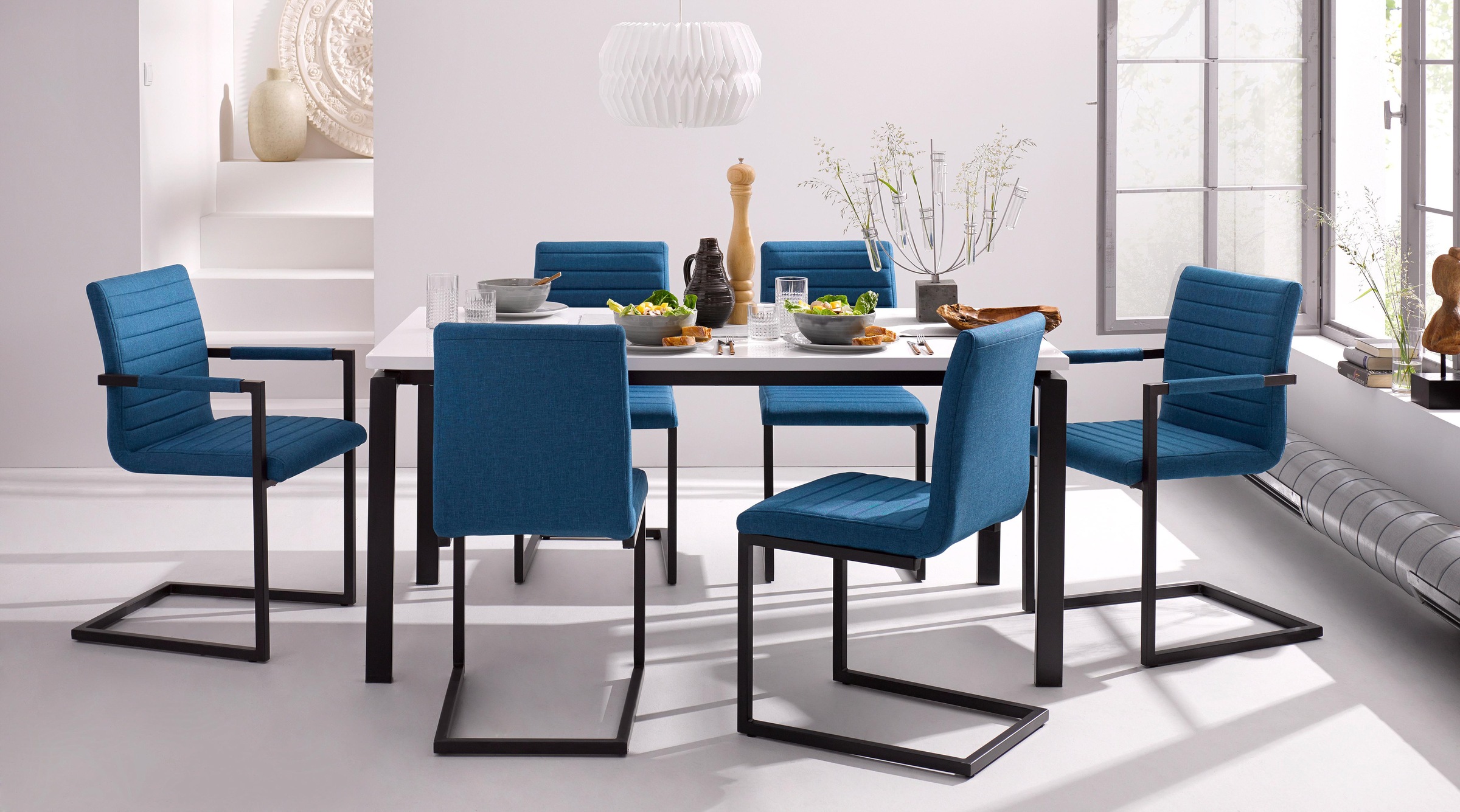 GOODproduct Table de salle à manger Breite 120 oder 160 cm