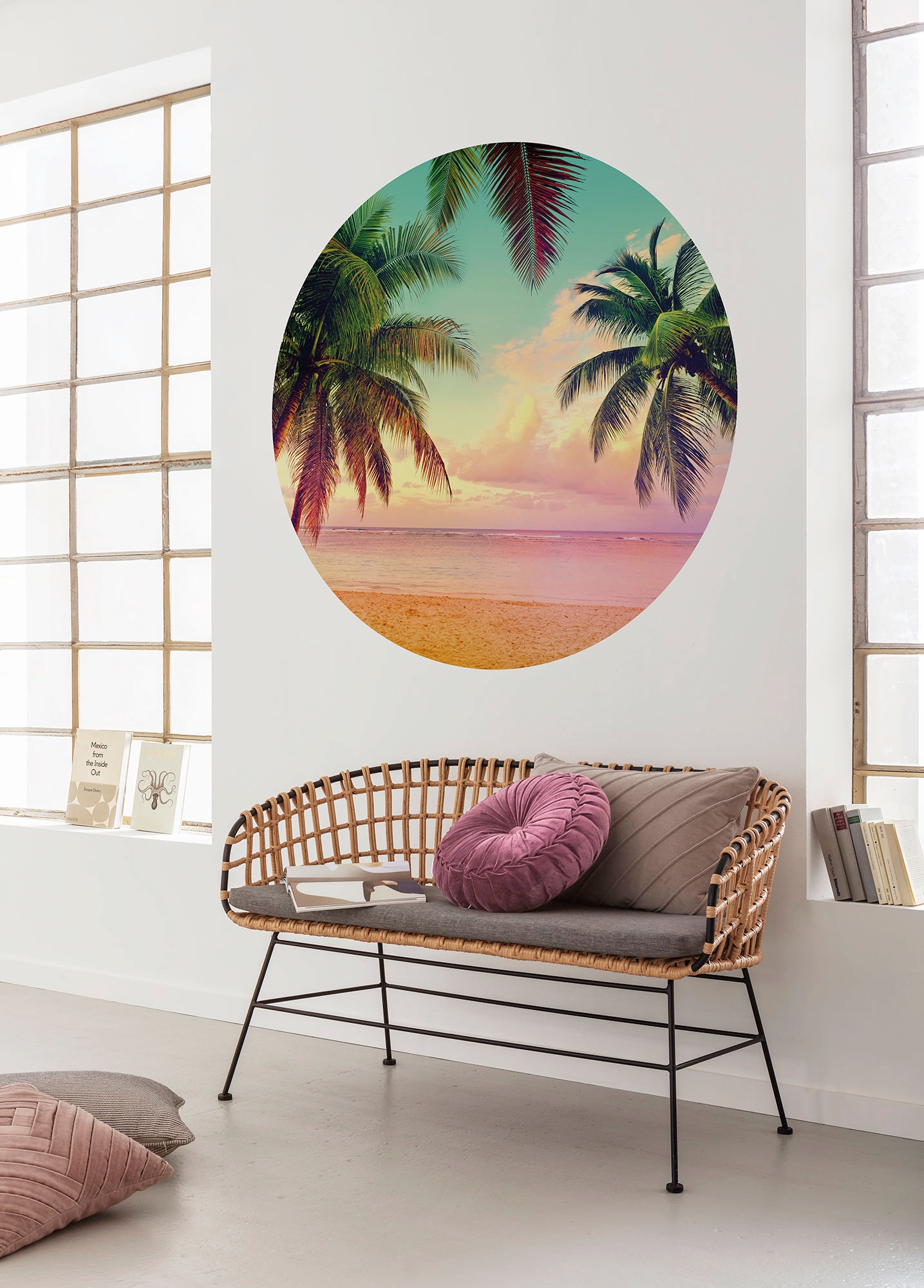 Komar Papier peint photo »Vlies selbstklebend - Getaway - Grösse 125 x 125 cm« imprimé Wohnzimmer, Schlafzimmer