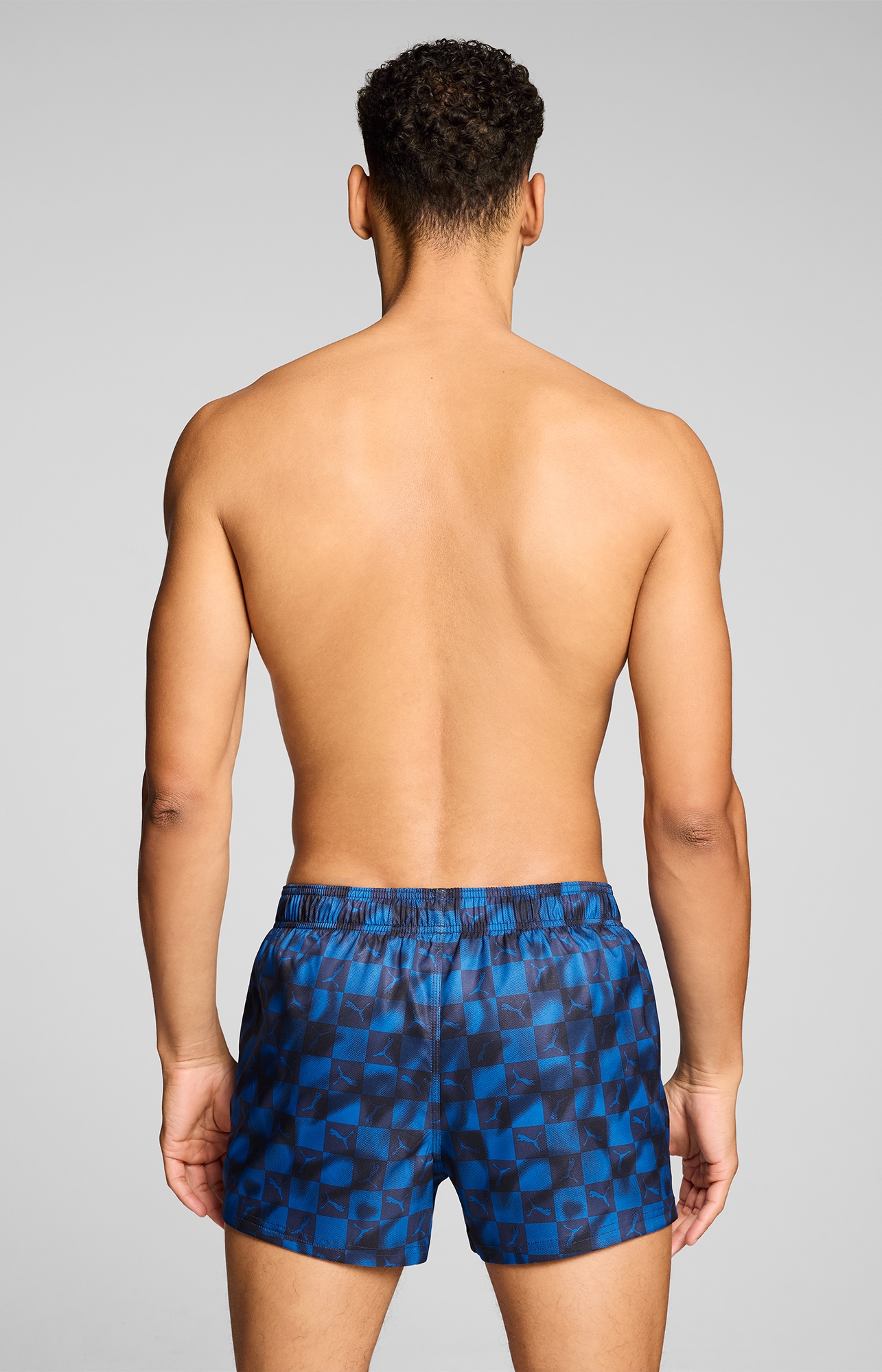 PUMA Short de bain »PUMA SWIM MEN PRINTED CAT SHORT SHORTS« mit Gummizug und seitlichen Taschen