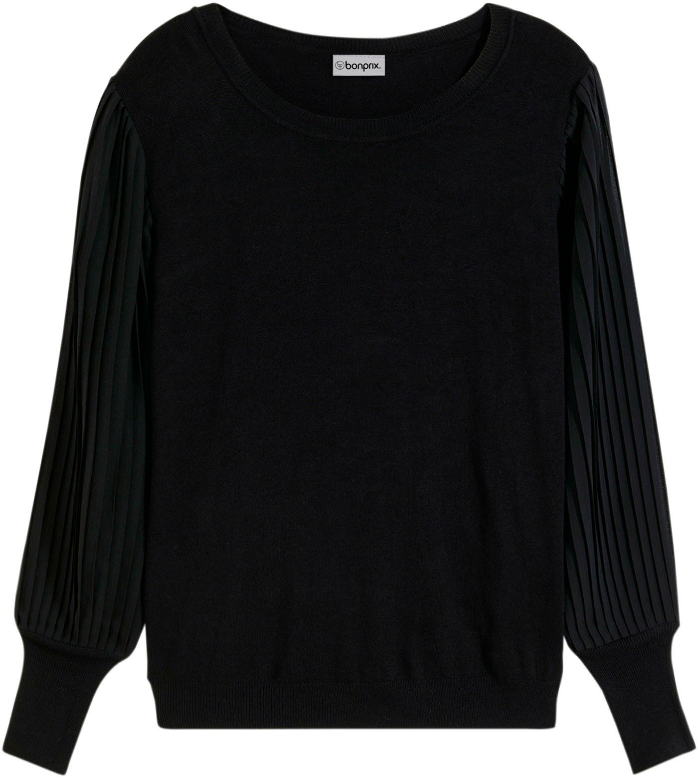 bonprix Strickpullover »Feinstrickpullover aus fliessendem Viskose-Mix« aus Viskose-Mix, Loose fit, mit extravaganter Ärmelform
