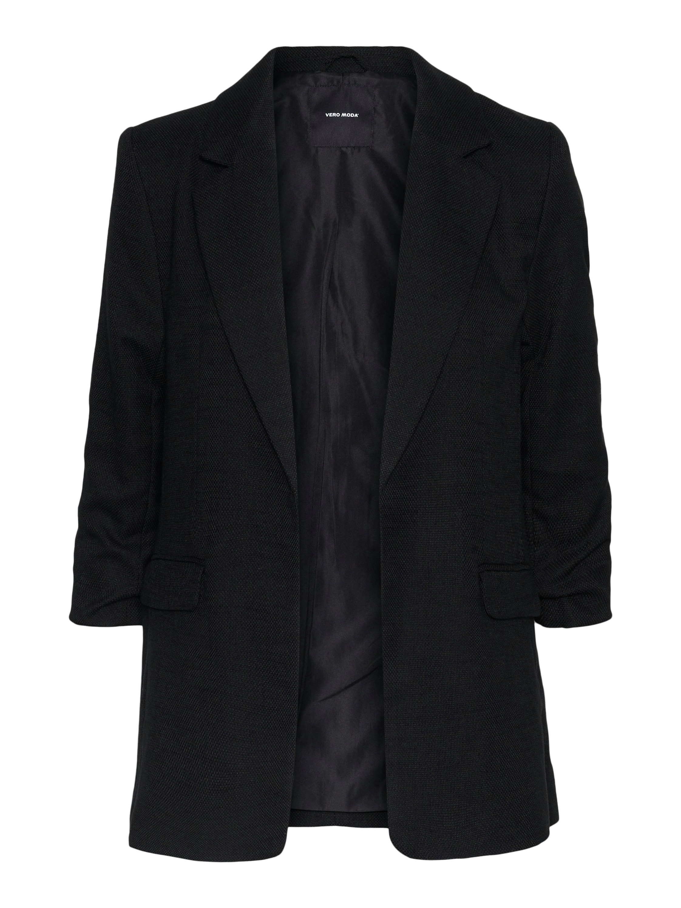 Vero Moda Longblazer »VMFRIDA LS REGULAR BLAZER NOOS« ohne Verschluss und mit gerafften 3/4 Arm