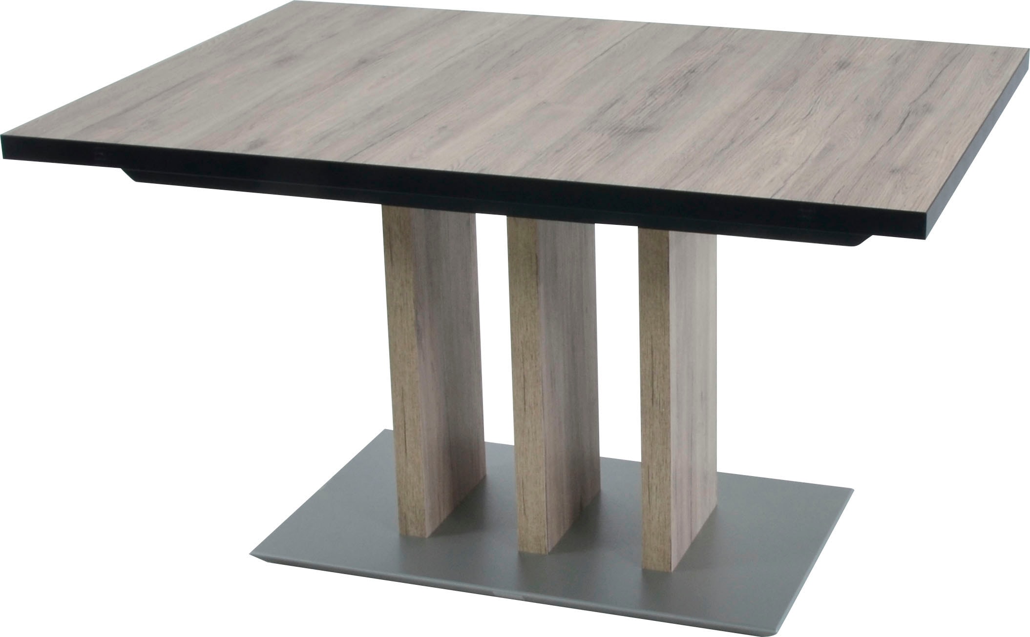 K+W Komfort & Wohnen Ensemble de bancs d'angle »Spider II« Ensemble, 4 cuis tlg. côté long 195cm, 2 chaises à bascule, table extensible largeur 120 cm