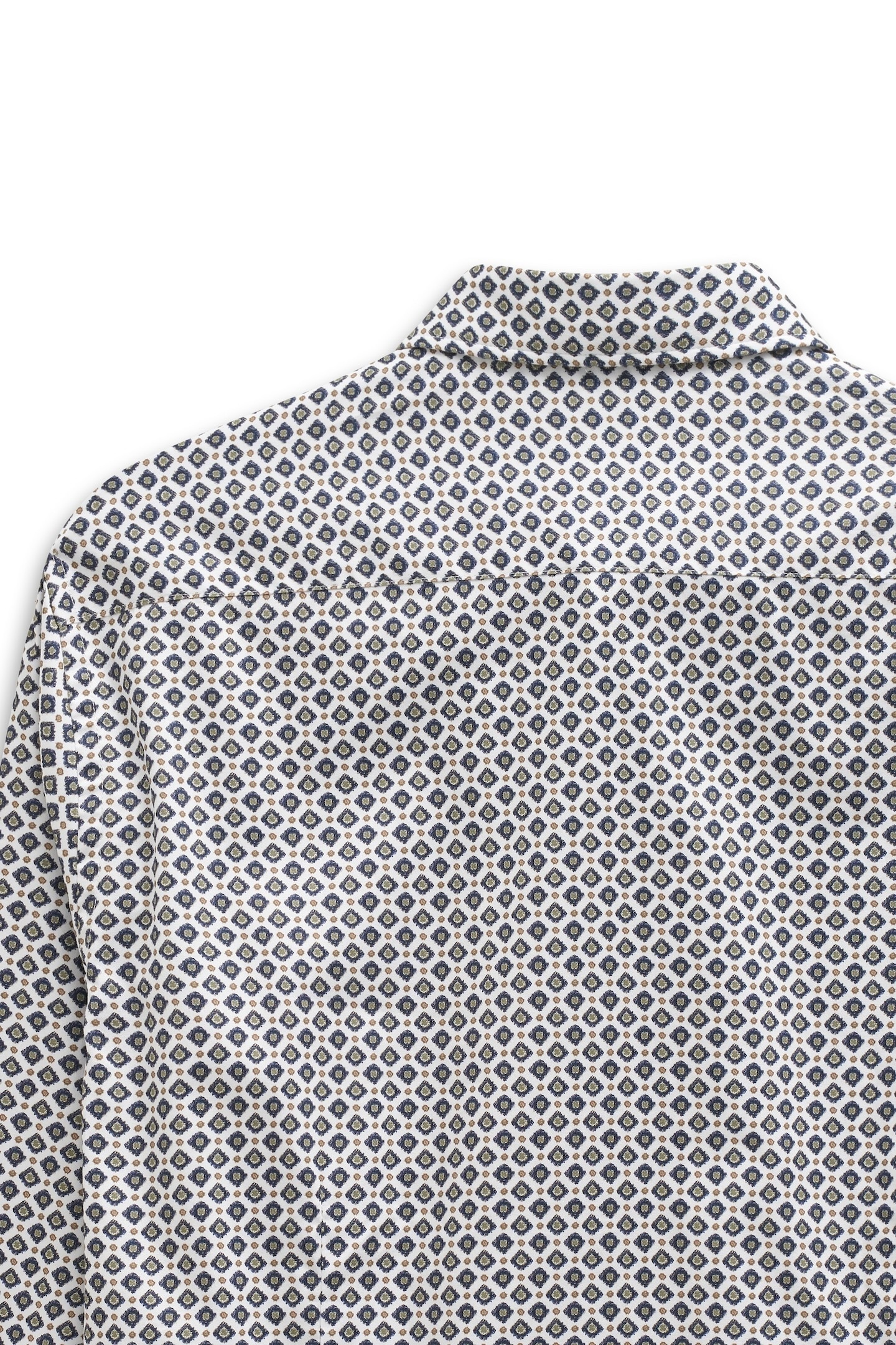 bugatti Langarmhemd »Modern Fit« mit Rauten-Muster und Easy-Care Funktion