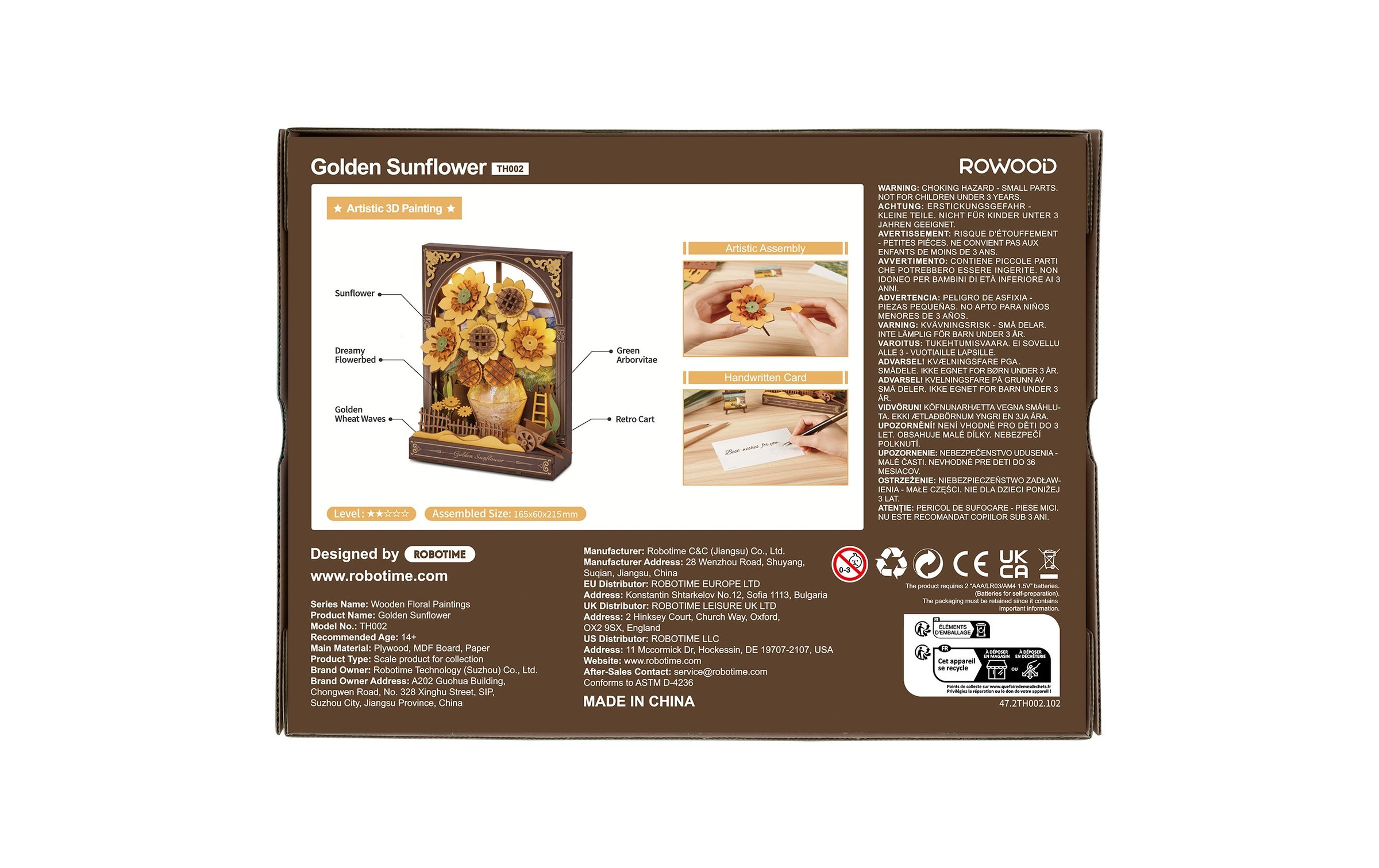   Modellbausatz »RoboTime Goldene Sonnenblume«