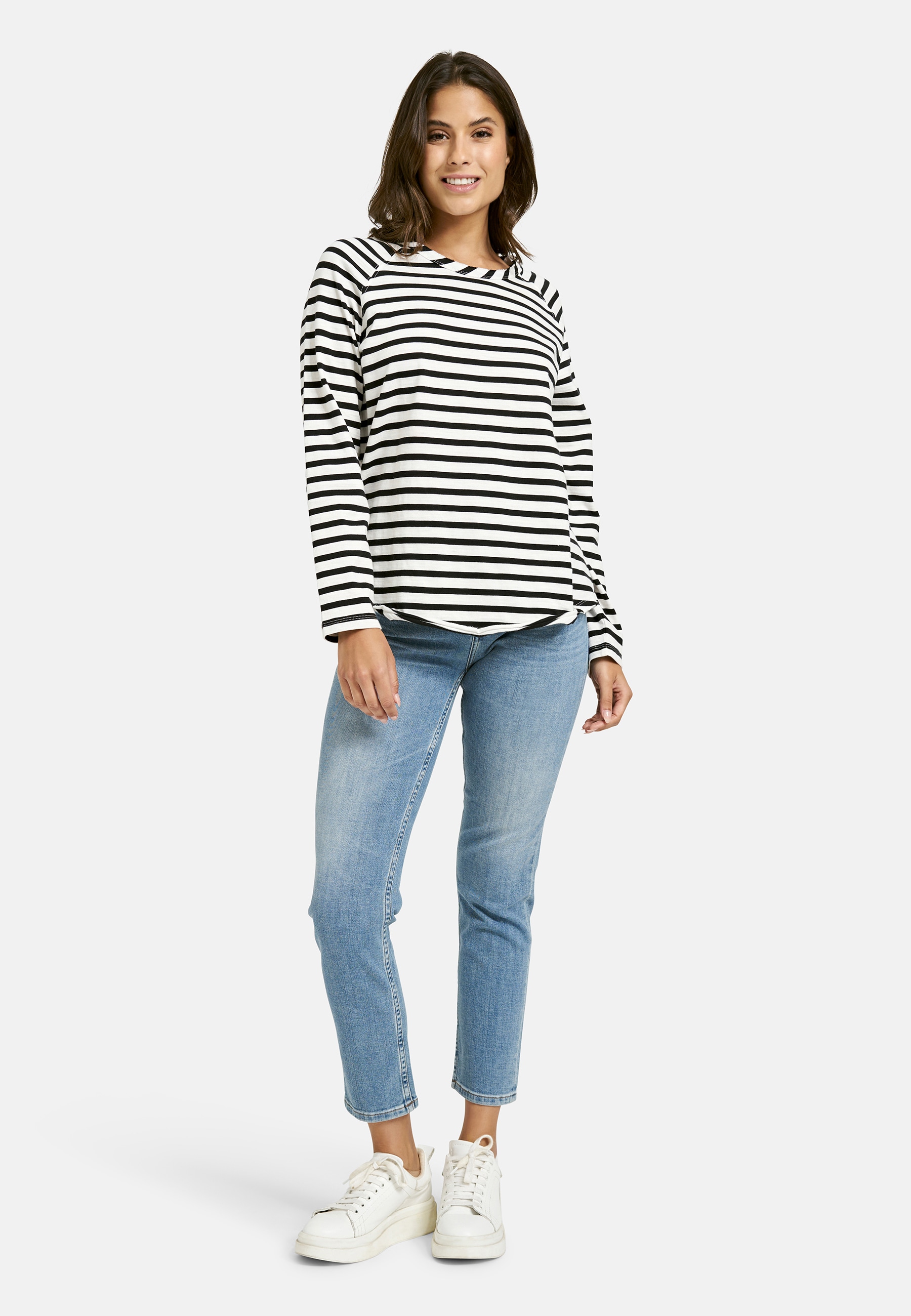 Smith & Soul T-shirt à manches longues aus Baumwolle, Rundhals