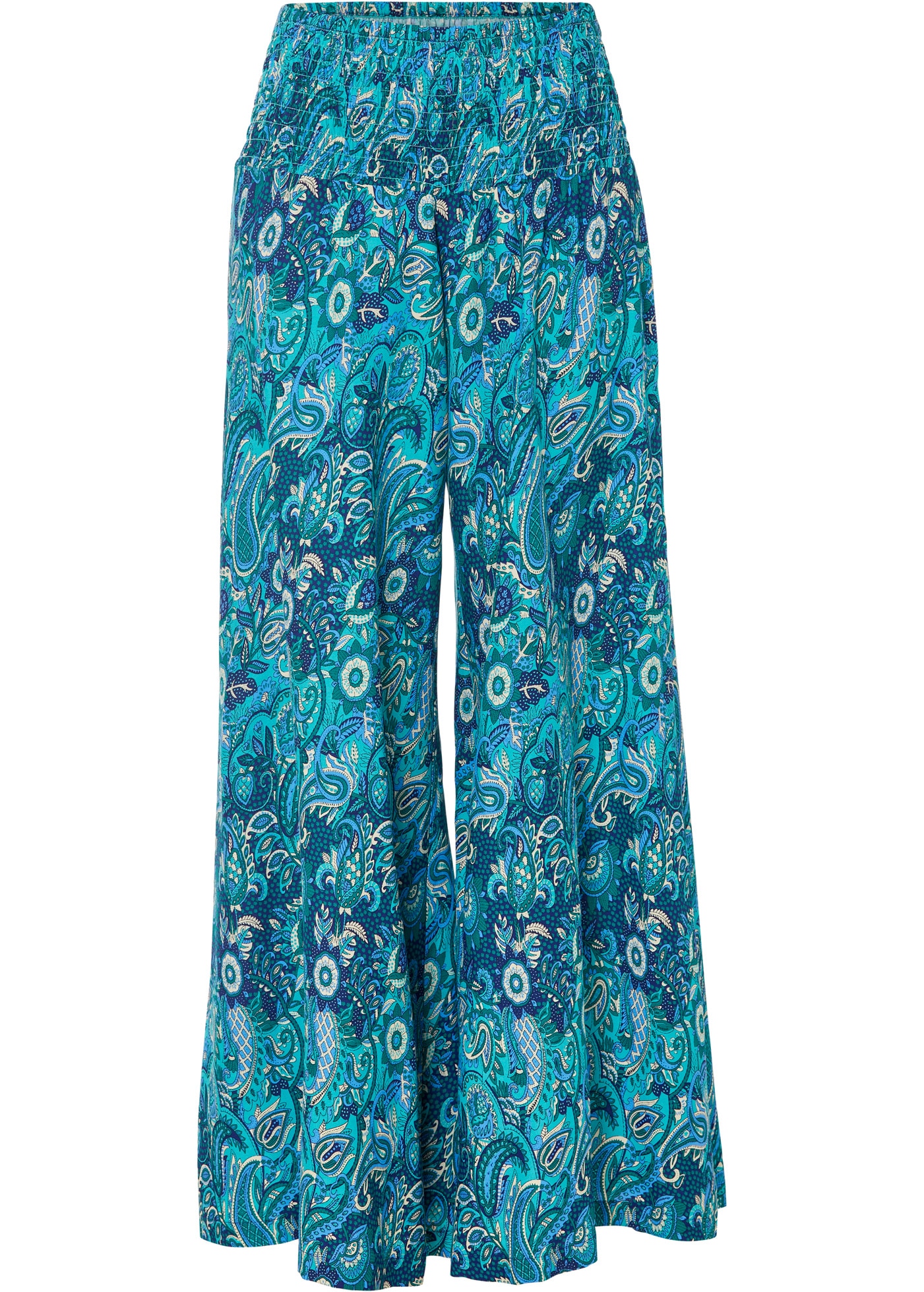 bonprix Palazzohose  aus reiner Viskose, Loose Fit, sehr weites Bein, Paisley-Alloverprint