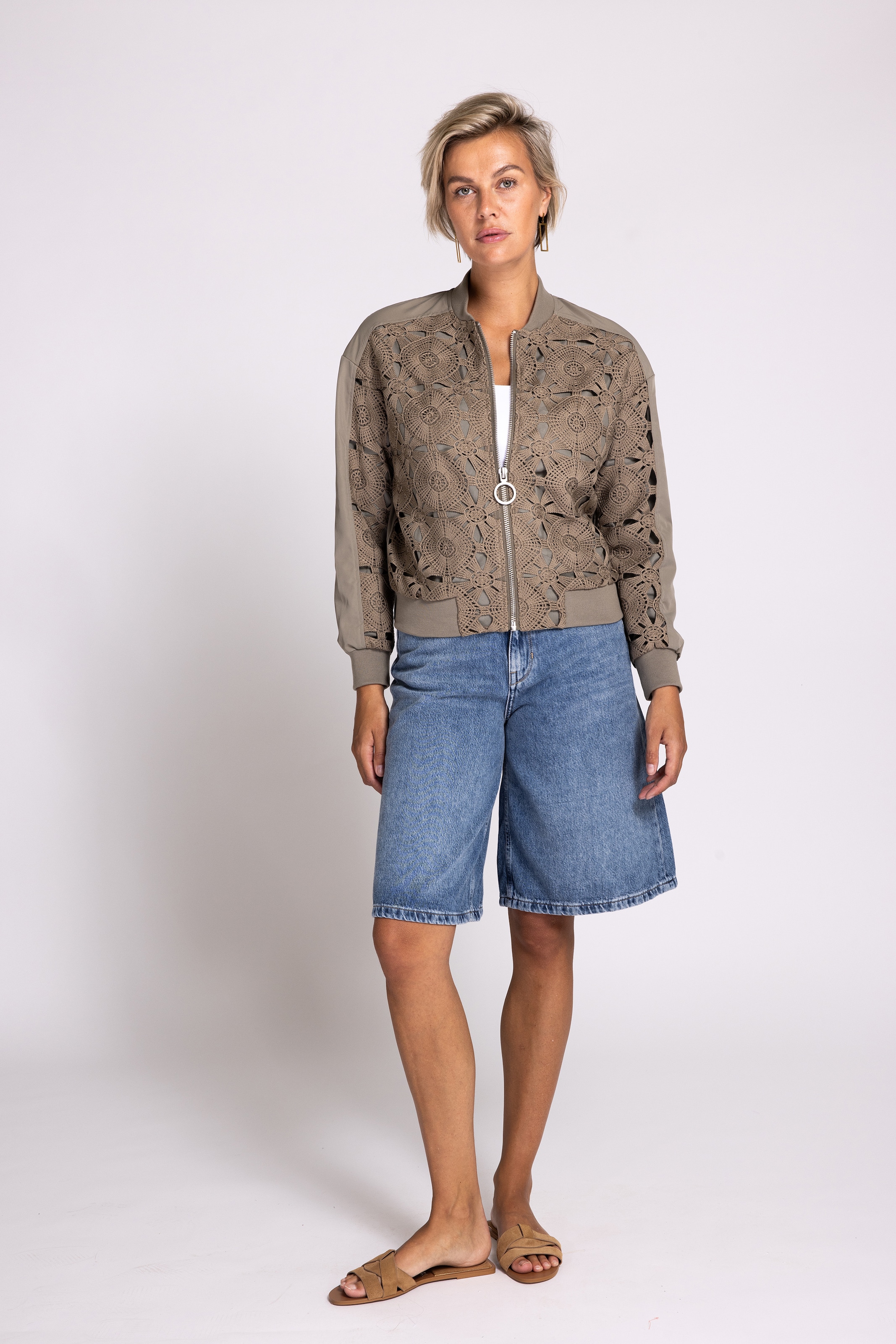 Zhrill Shorts »INSA Denim Bermuda«  Sommerhose knielang, im Bermuda-Stil