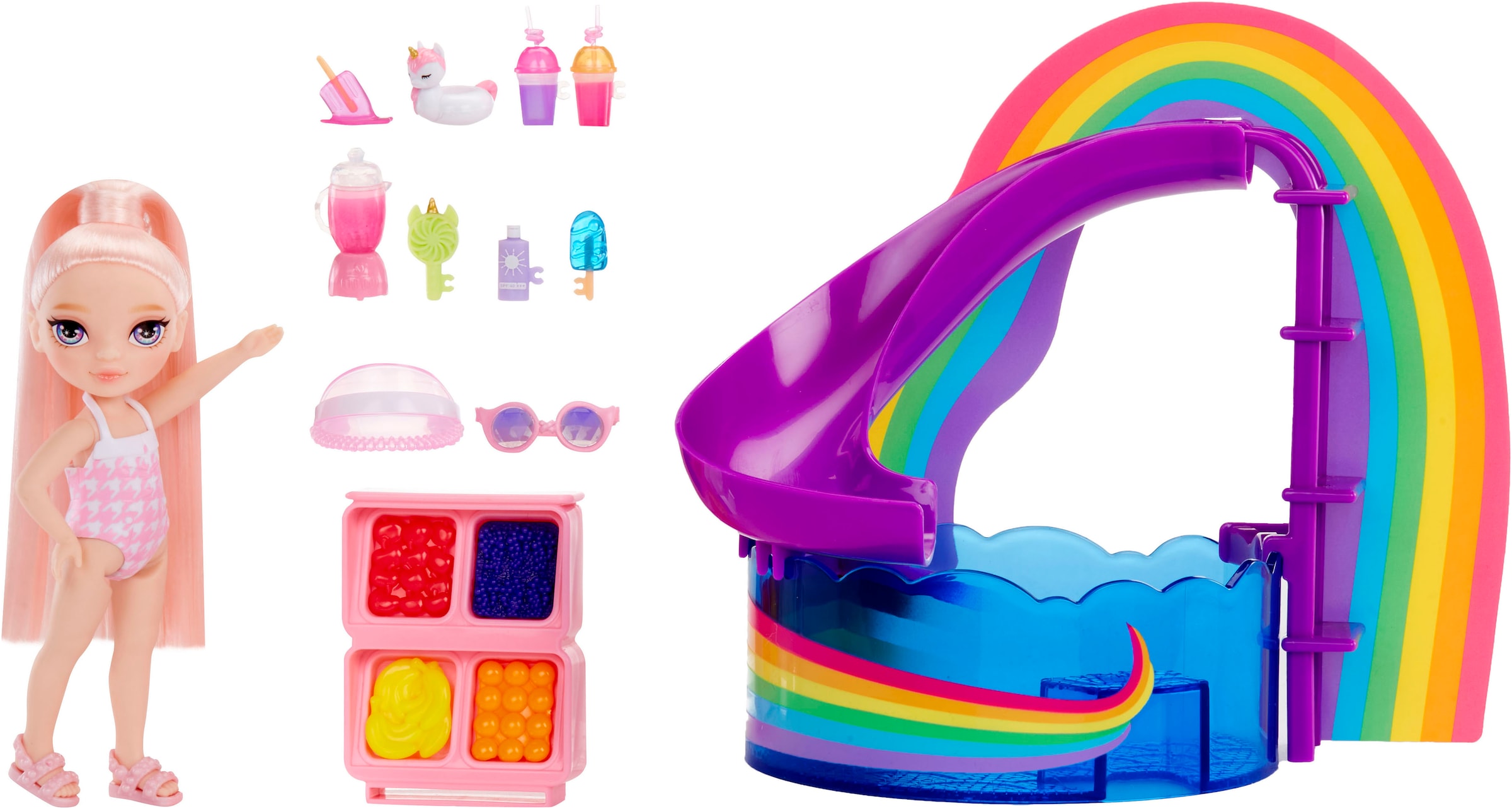 RAINBOW HIGH Minipuppe »Rainbow High Little Pool Day with Blush Playset«