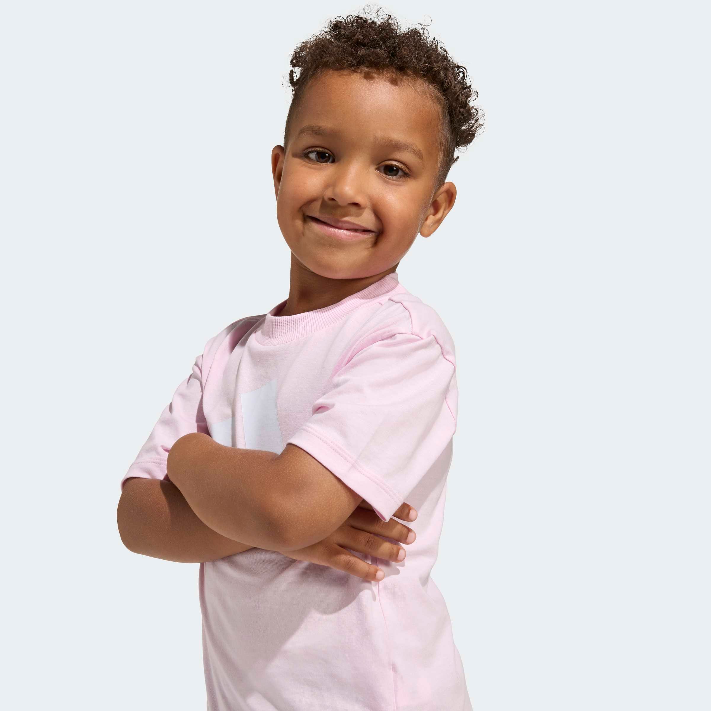 adidas Sportswear T-shirt »ESSENTIALS KIDS« style sportif, manches courtes, en coton
