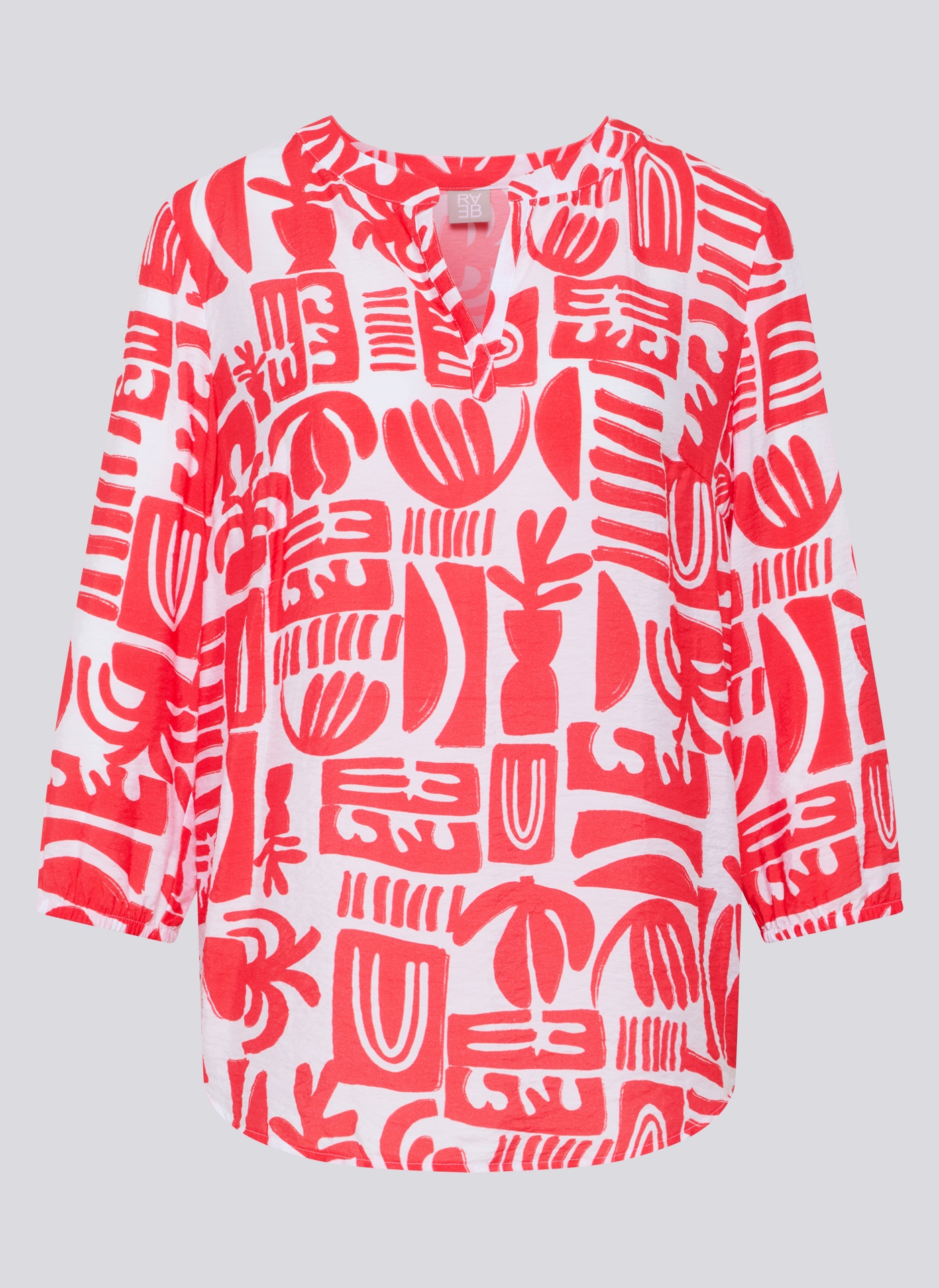 Rabe Klassische Bluse mit All-Over Print