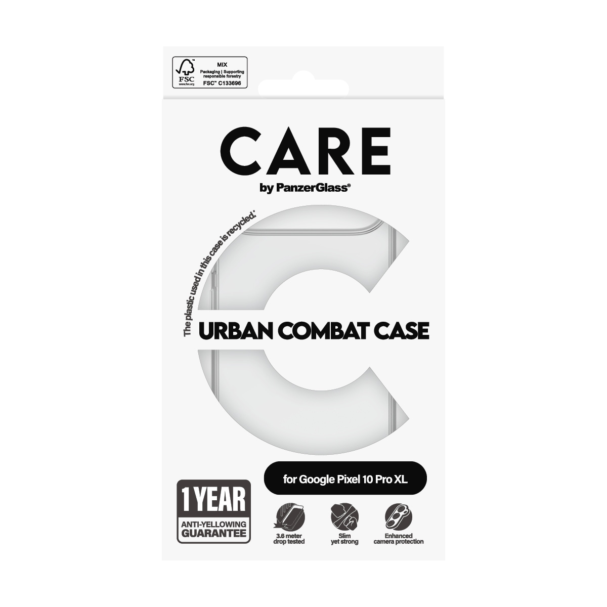 CARE by PanzerGlass Handyhülle »Urban Combat case für Google Pixel 10 Pro XL« Google Pixel 10 Pro XL Backcover, Schutzhülle, Handyschutzhülle, Case, Schutzcase, stossfest