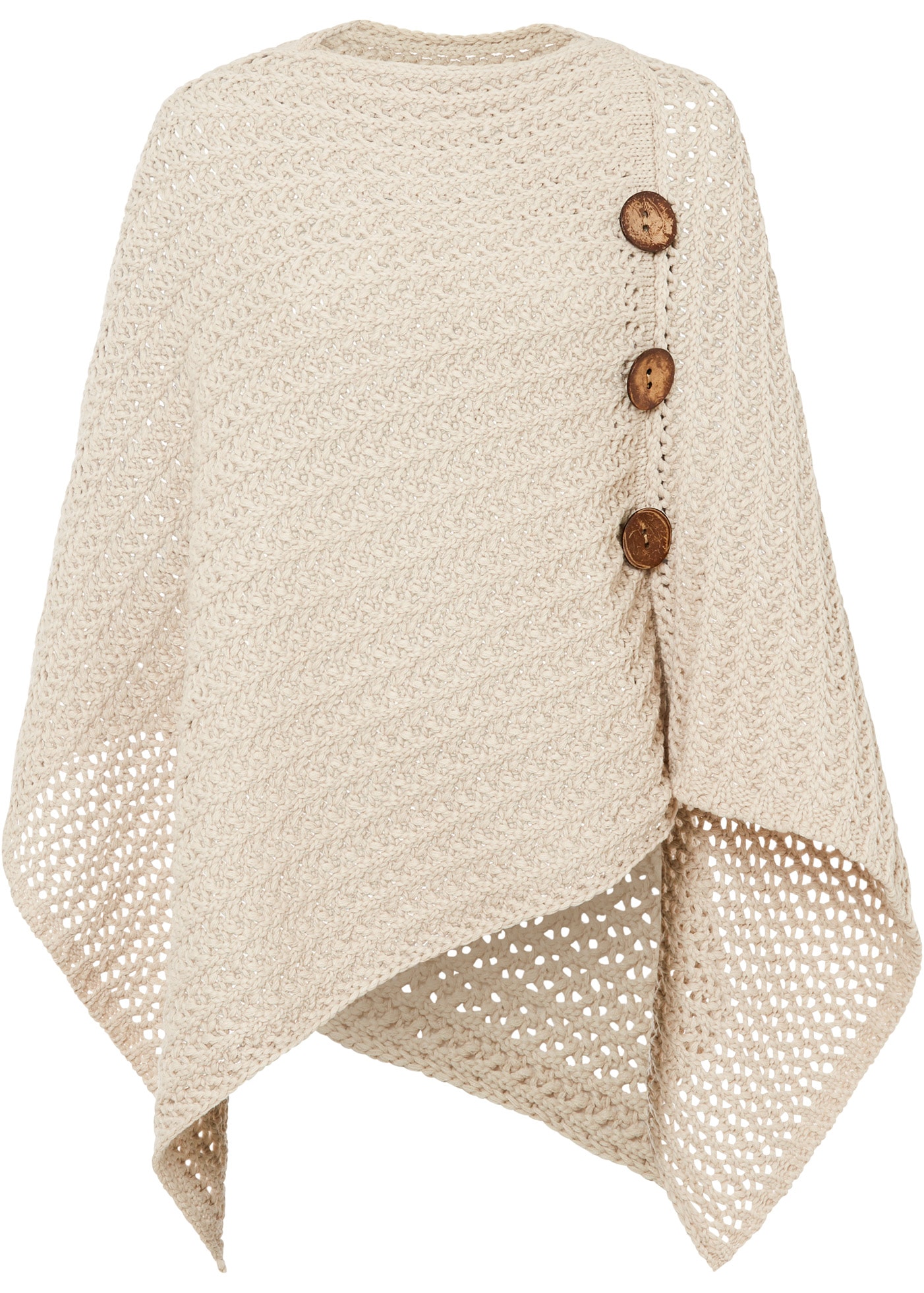 bonprix Poncho en tricot