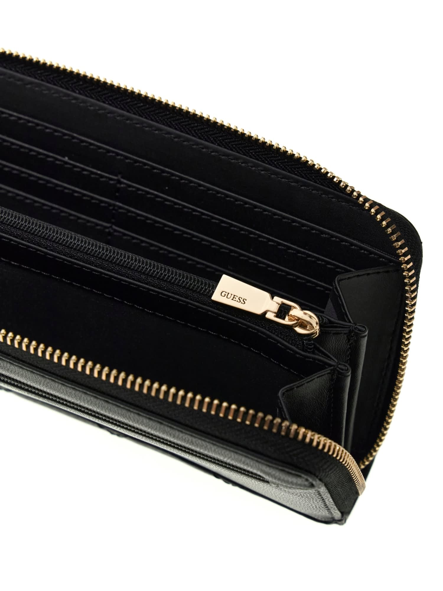 Guess Porte-monnaie »JULIET SLG LARGE ZIP AROUND« Damen Geldbeutel mit zusätzlichem Reissverschluss-Rückfach