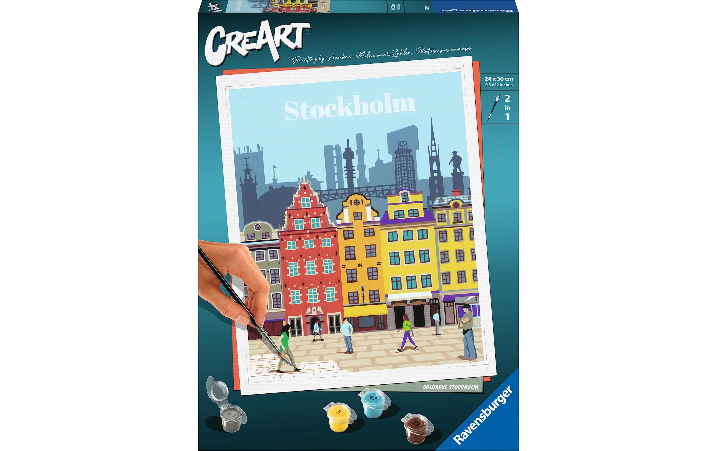 Ravensburger Malen nach Zahlen »CreArt, Colorful Stockholm« Made in Europe